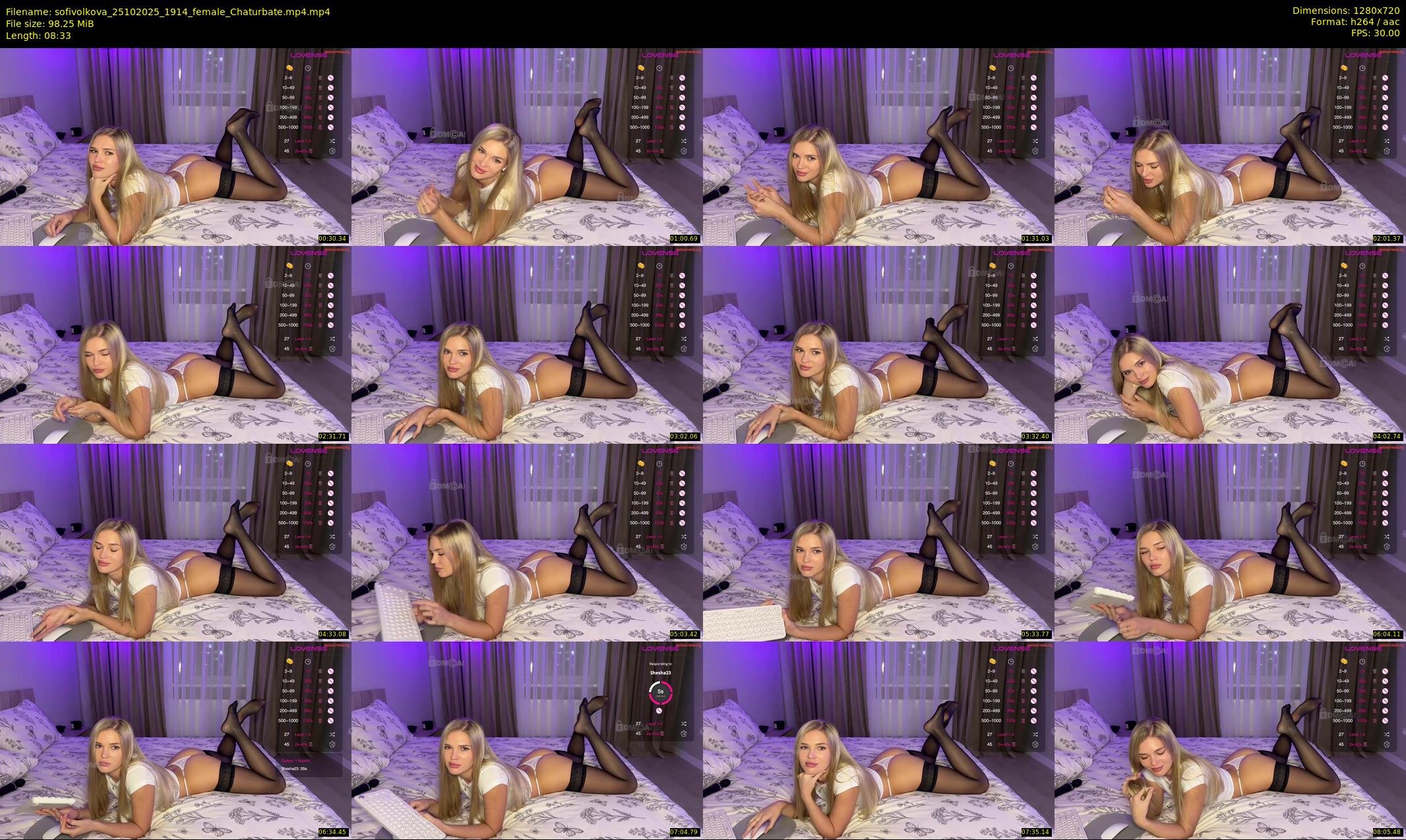 sofivolkova — 9 minute Chaturbate female cam show recording, 720p, Oct 25, 2025