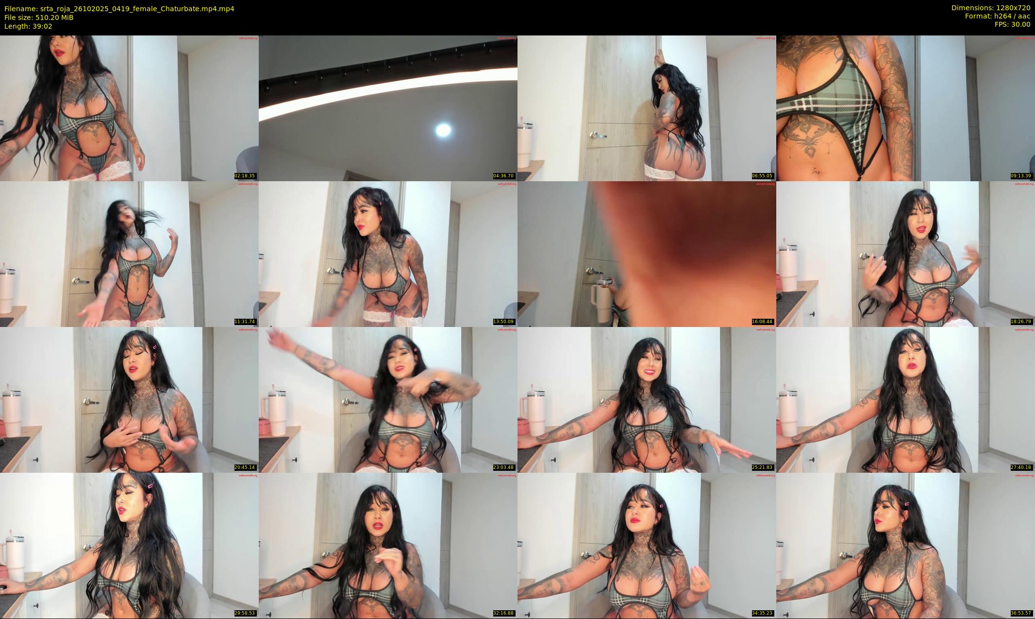 srta_roja — 40 minute Chaturbate female cam show recording, 720p, Oct 26, 2025