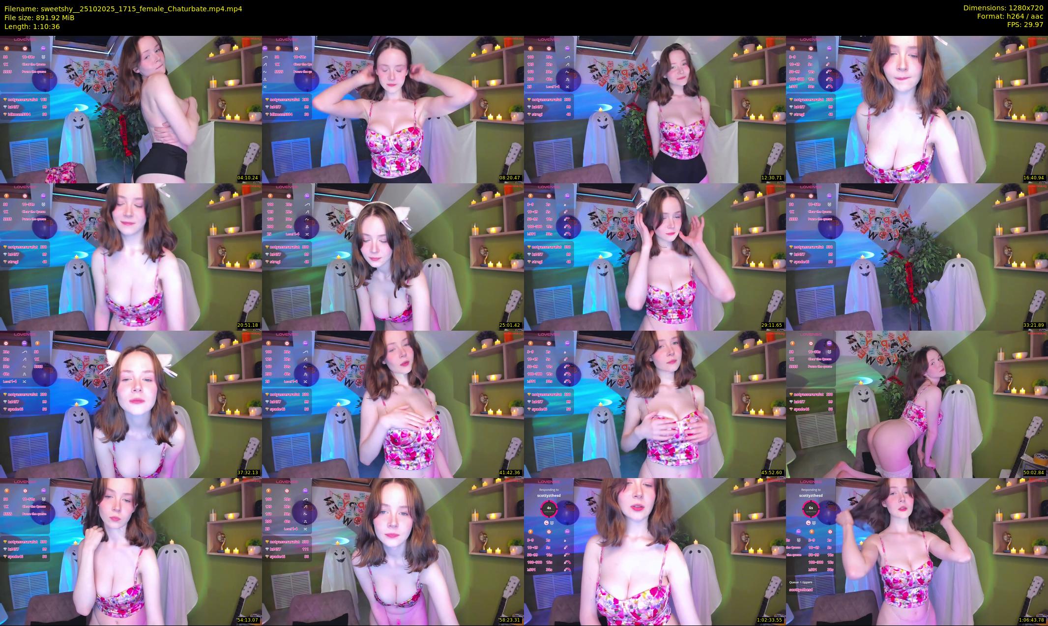 sweetshy_ — 71 minute Chaturbate female cam show recording, 720p, Oct 25, 2025