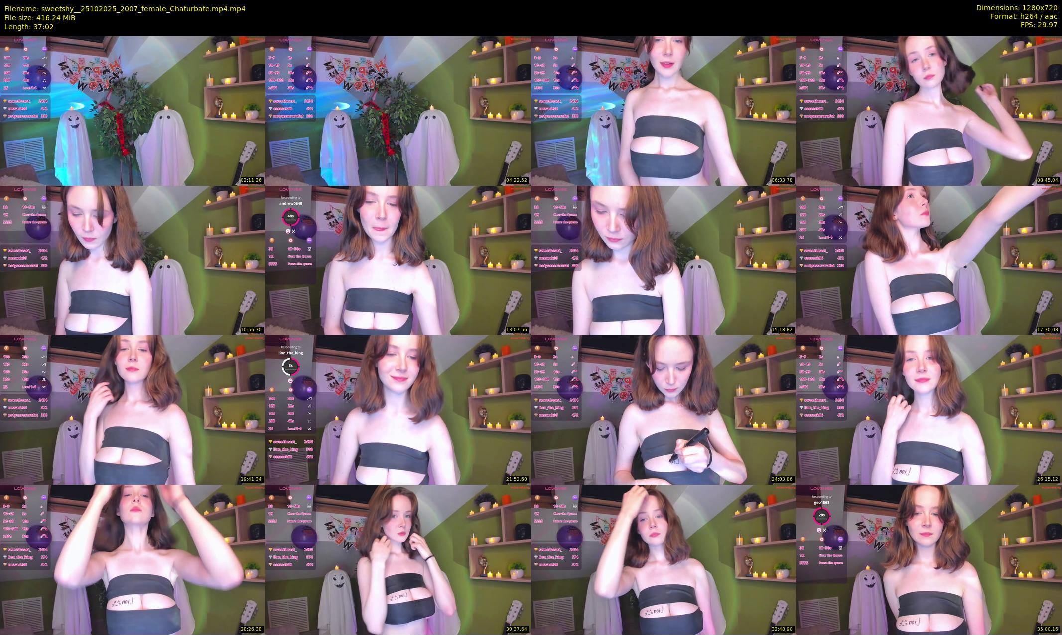 sweetshy_ — 38 minute Chaturbate female cam show recording, 720p, Oct 25, 2025