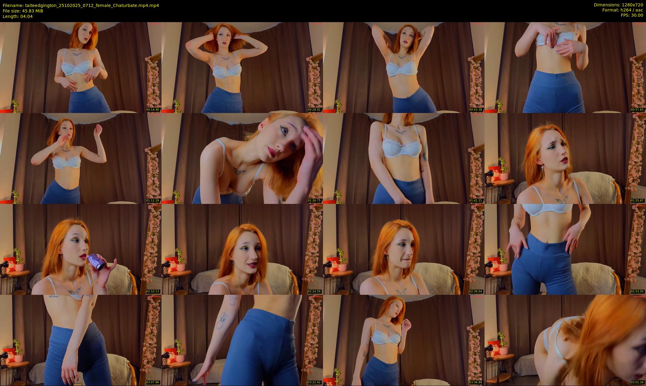 taiteedgington — 5 minute Chaturbate female cam show recording, 720p, Oct 25, 2025