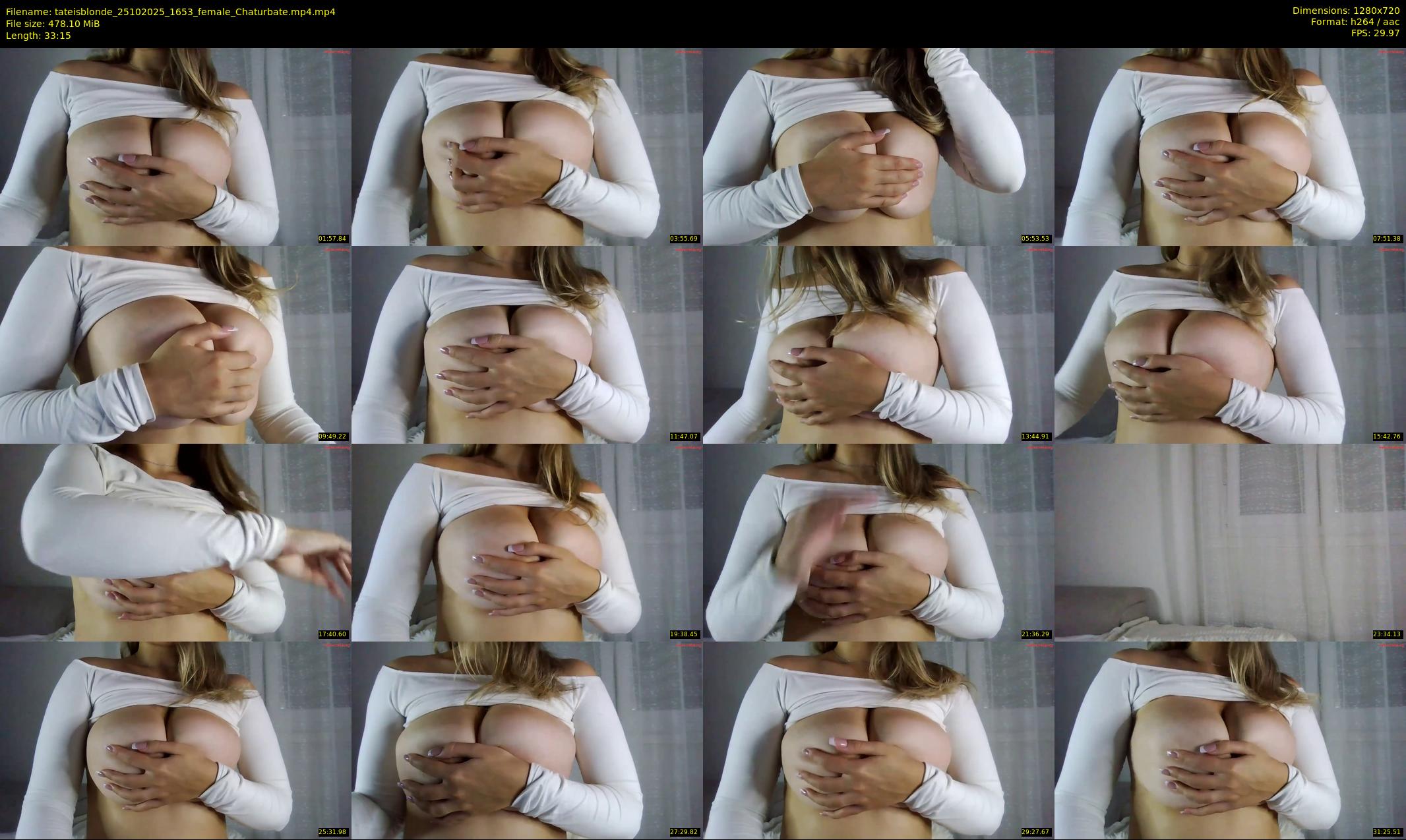 tateisblonde — 34 minute Chaturbate female cam show recording, 720p, Oct 25, 2025