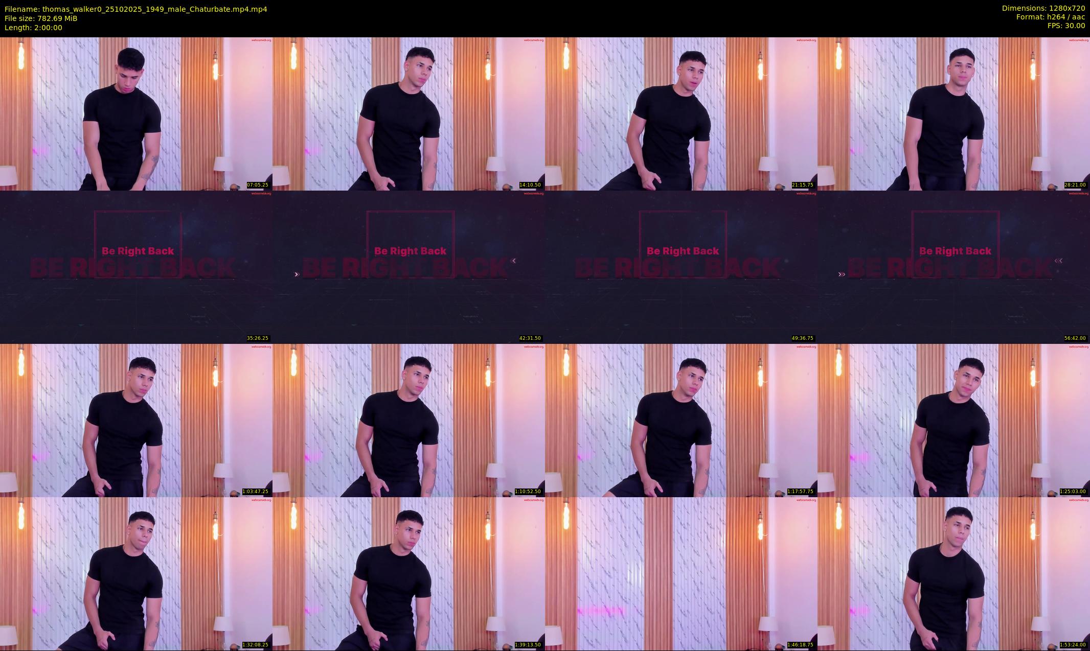 thomas_walker0 — 120 minute Chaturbate male cam show recording, 720p, Oct 25, 2025
