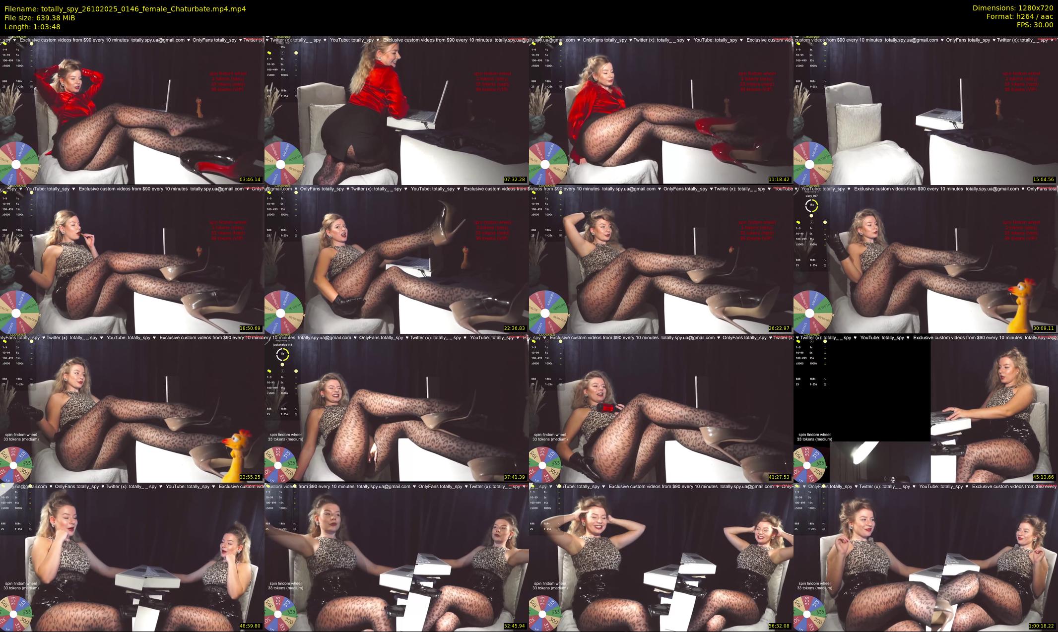 totally_spy — 64 minute Chaturbate female cam show recording, 720p, Oct 26, 2025