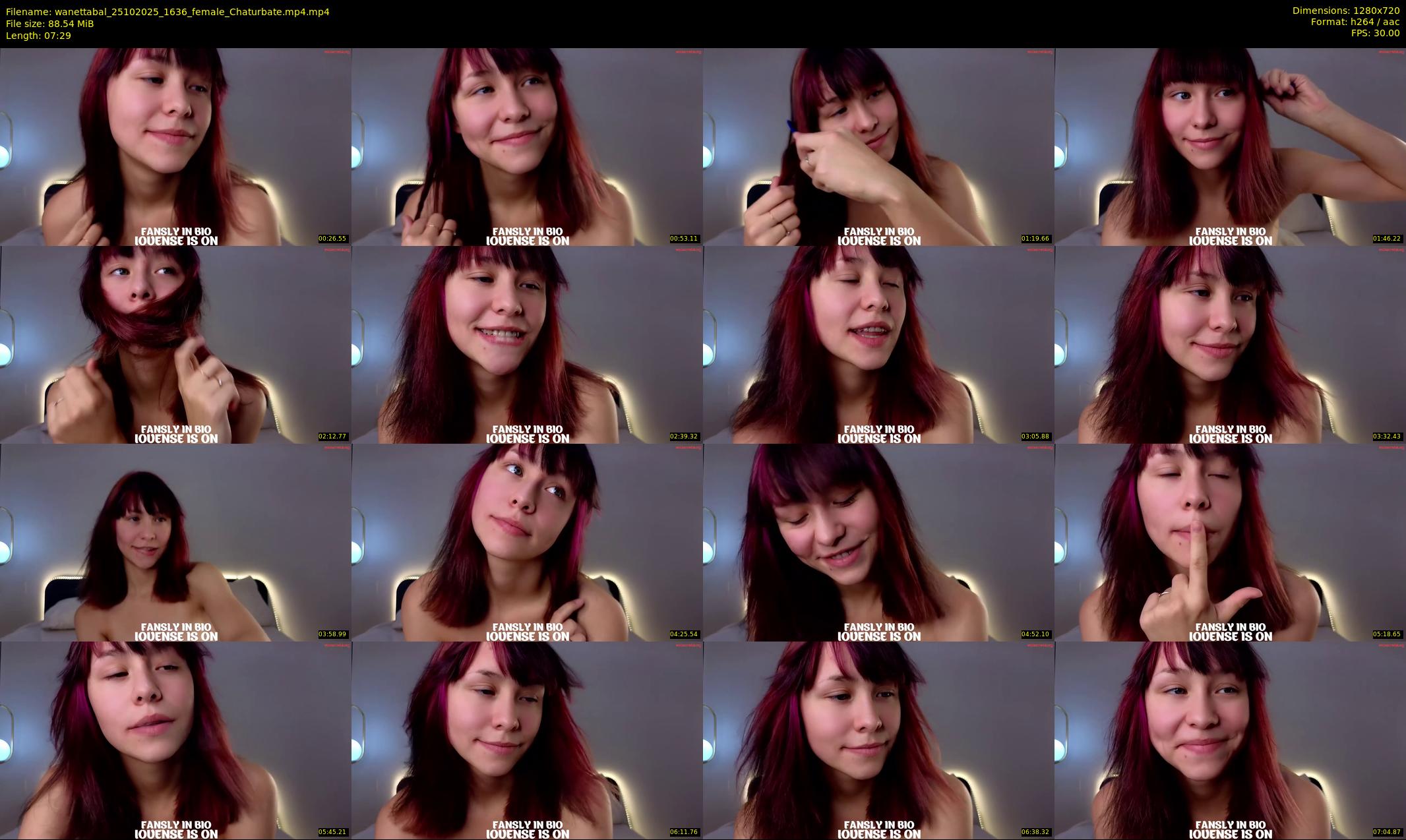 wanettabal — 8 minute Chaturbate female cam show recording, 720p, Oct 25, 2025