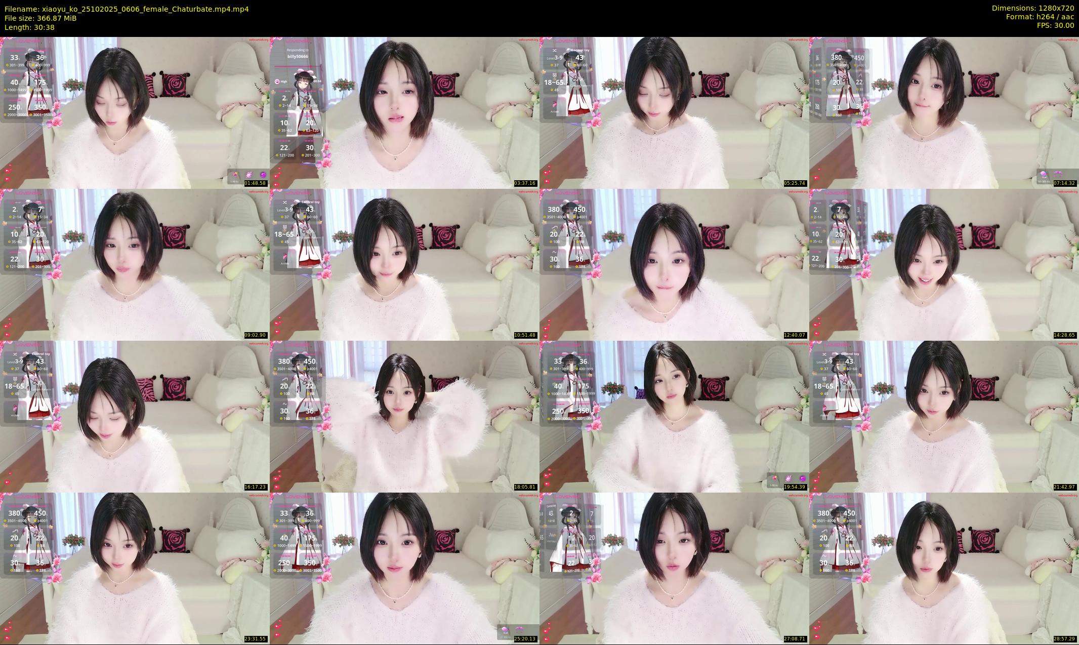 xiaoyu_ko — 31 minute Chaturbate female cam show recording, 720p, Oct 25, 2025