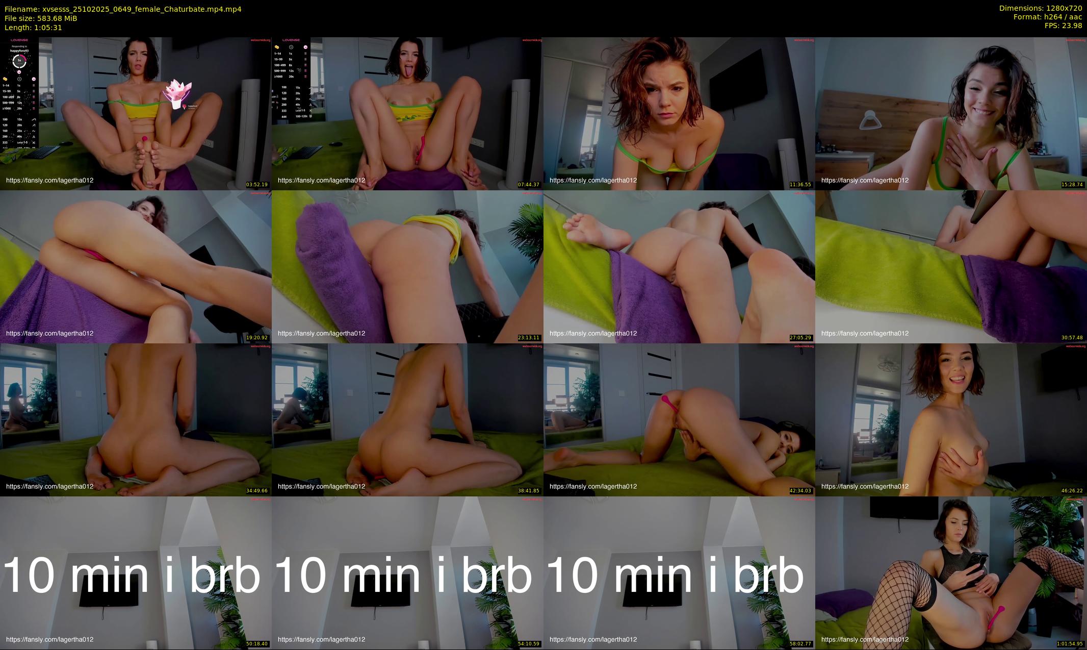 xvsesss — 66 minute Chaturbate female cam show recording, 720p, Oct 25, 2025