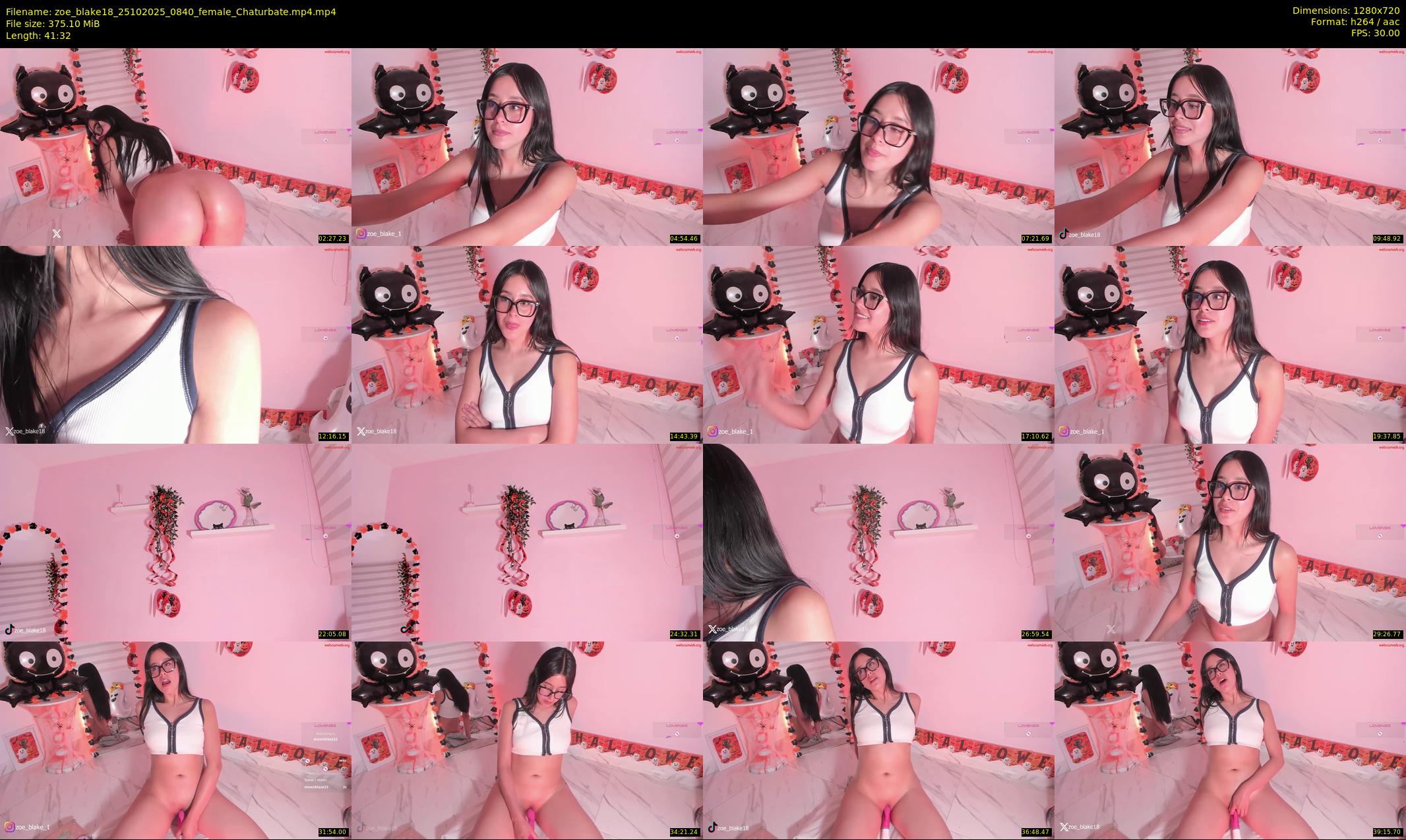 zoe_blake18 — 42 minute Chaturbate female cam show recording, 720p, Oct 25, 2025