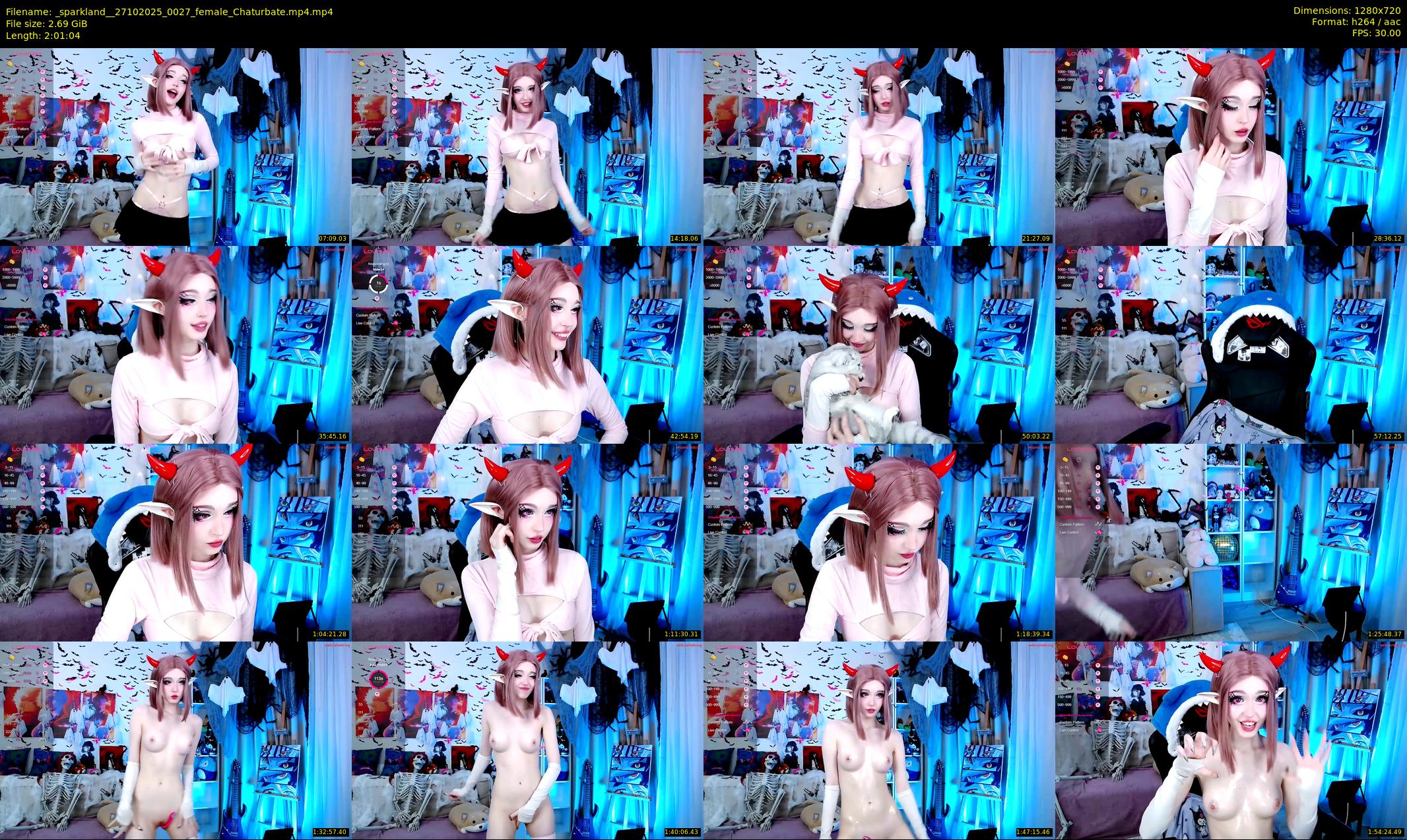 _sparkland_ — 122 minute Chaturbate female cam show recording, 720p, Oct 27, 2025
