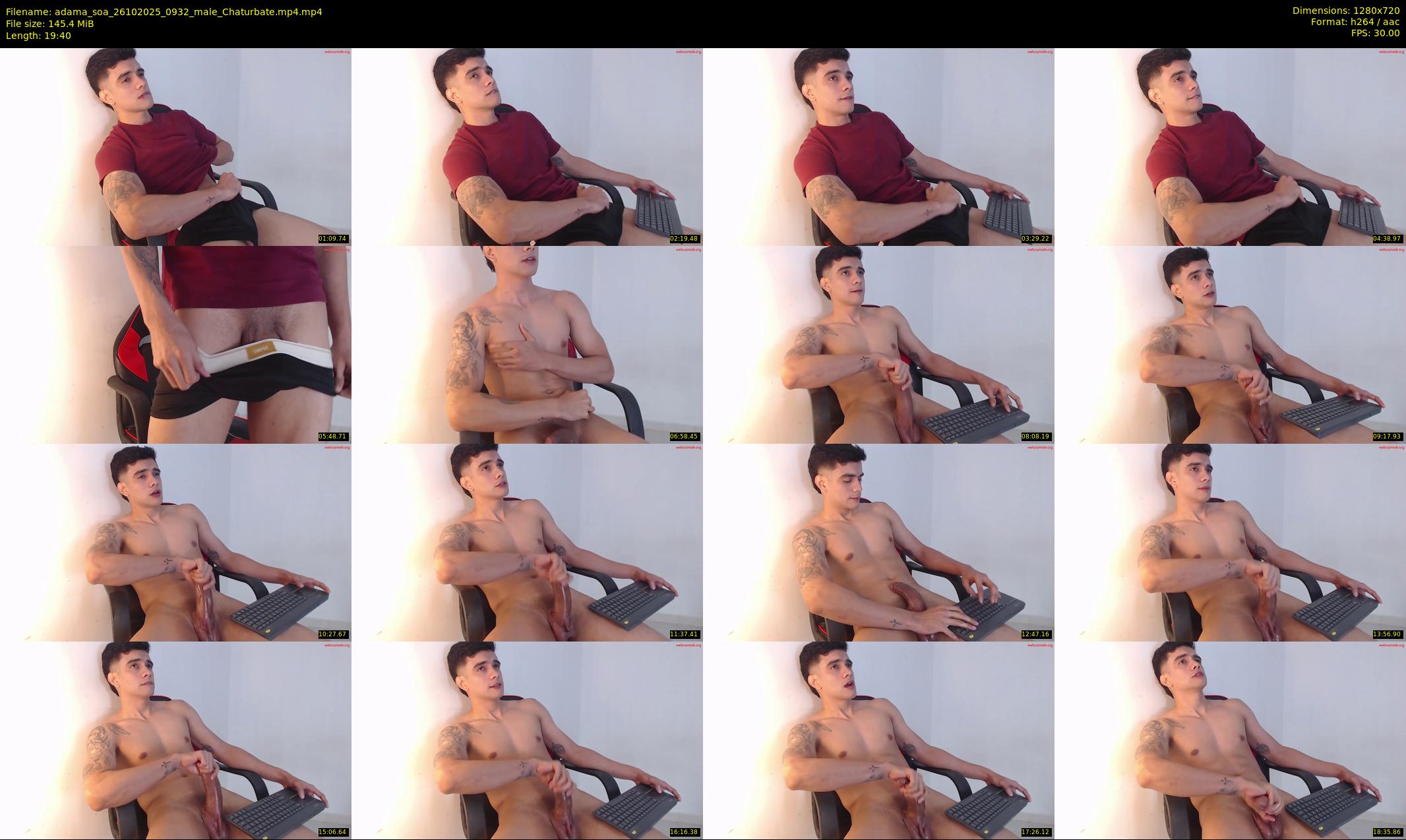 adama_soa — 20 minute Chaturbate male cam show recording, 720p, Oct 26, 2025