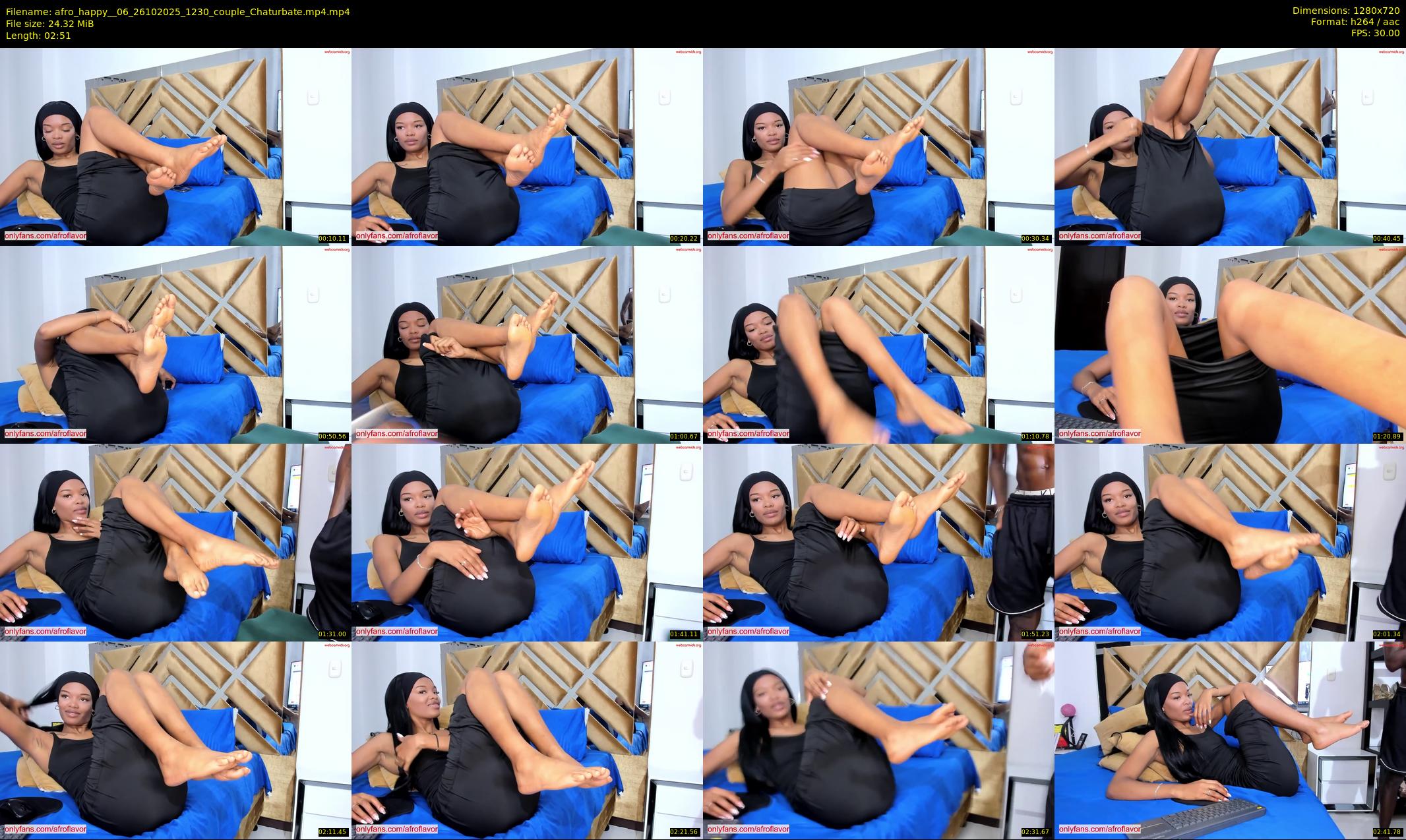 afro_happy__06 — 3 minute Chaturbate couple cam show recording, 720p, Oct 26, 2025