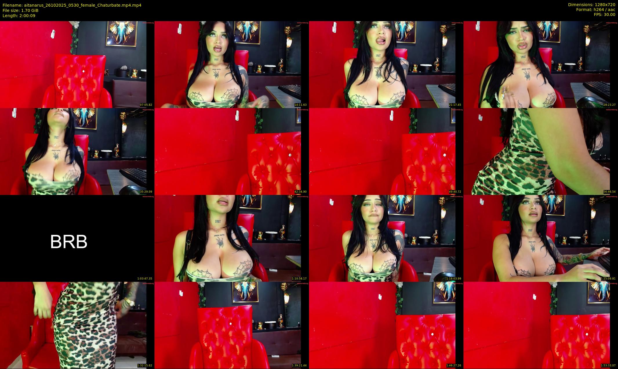 aitanarus — 121 minute Chaturbate female cam show recording, 720p, Oct 26, 2025