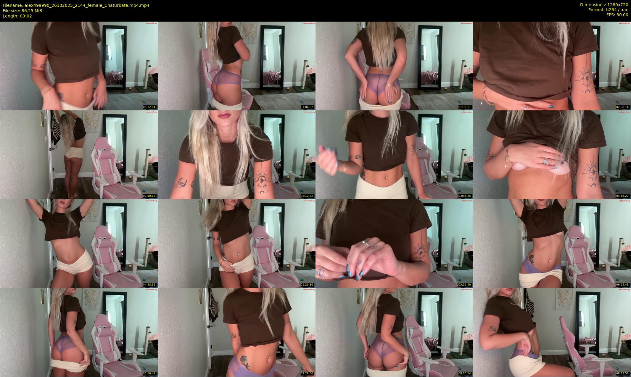 alex499990 — 10 minute Chaturbate female cam show recording, 720p, Oct 26, 2025