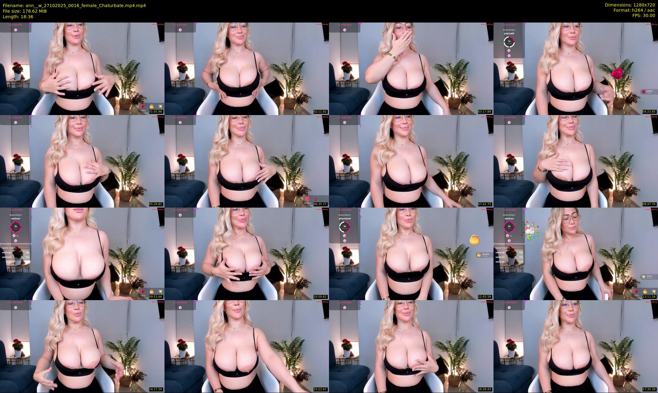 ann__w — 19 minute Chaturbate female cam show recording, 720p, Oct 27, 2025