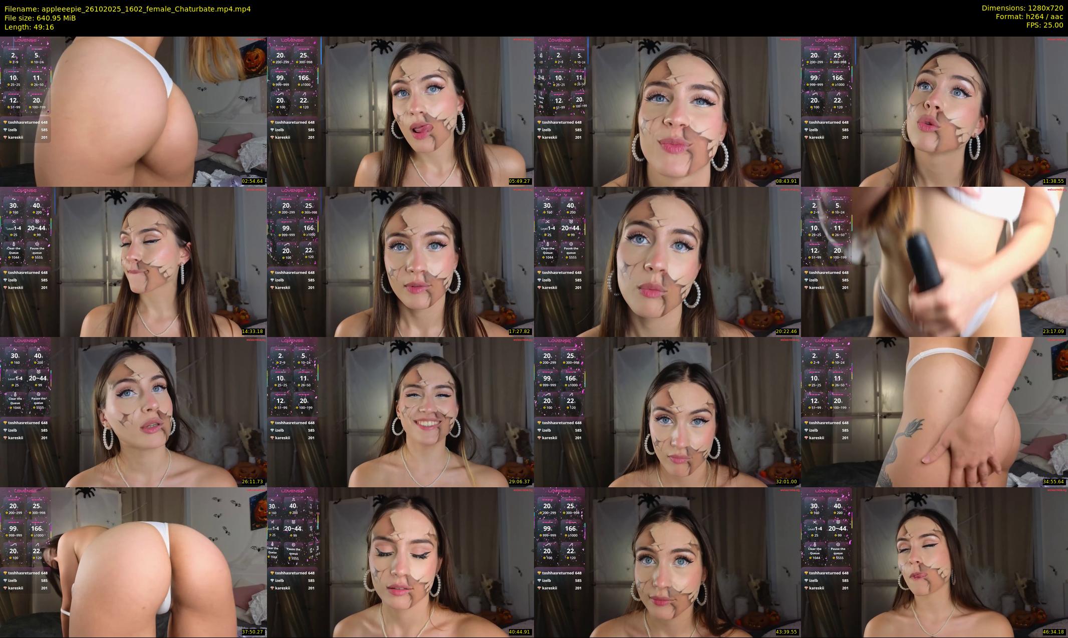 appleeepie — 50 minute Chaturbate female cam show recording, 720p, Oct 26, 2025
