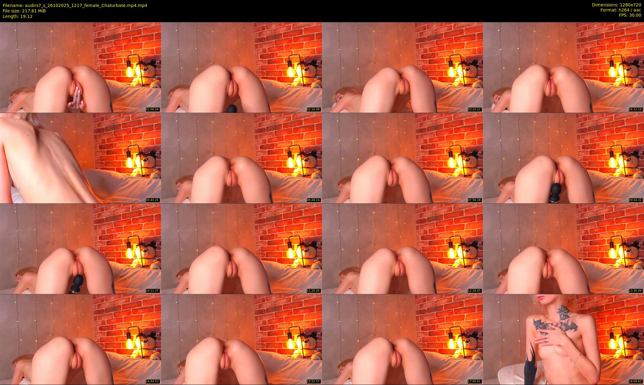 audirs7_s — 20 minute Chaturbate female cam show recording, 720p, Oct 26, 2025