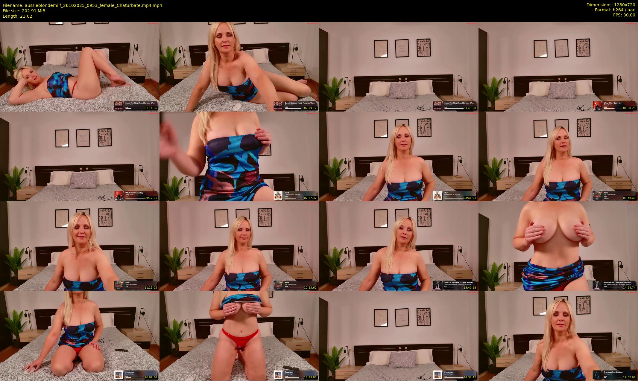 aussieblondemilf — 22 minute Chaturbate female cam show recording, 720p, Oct 26, 2025