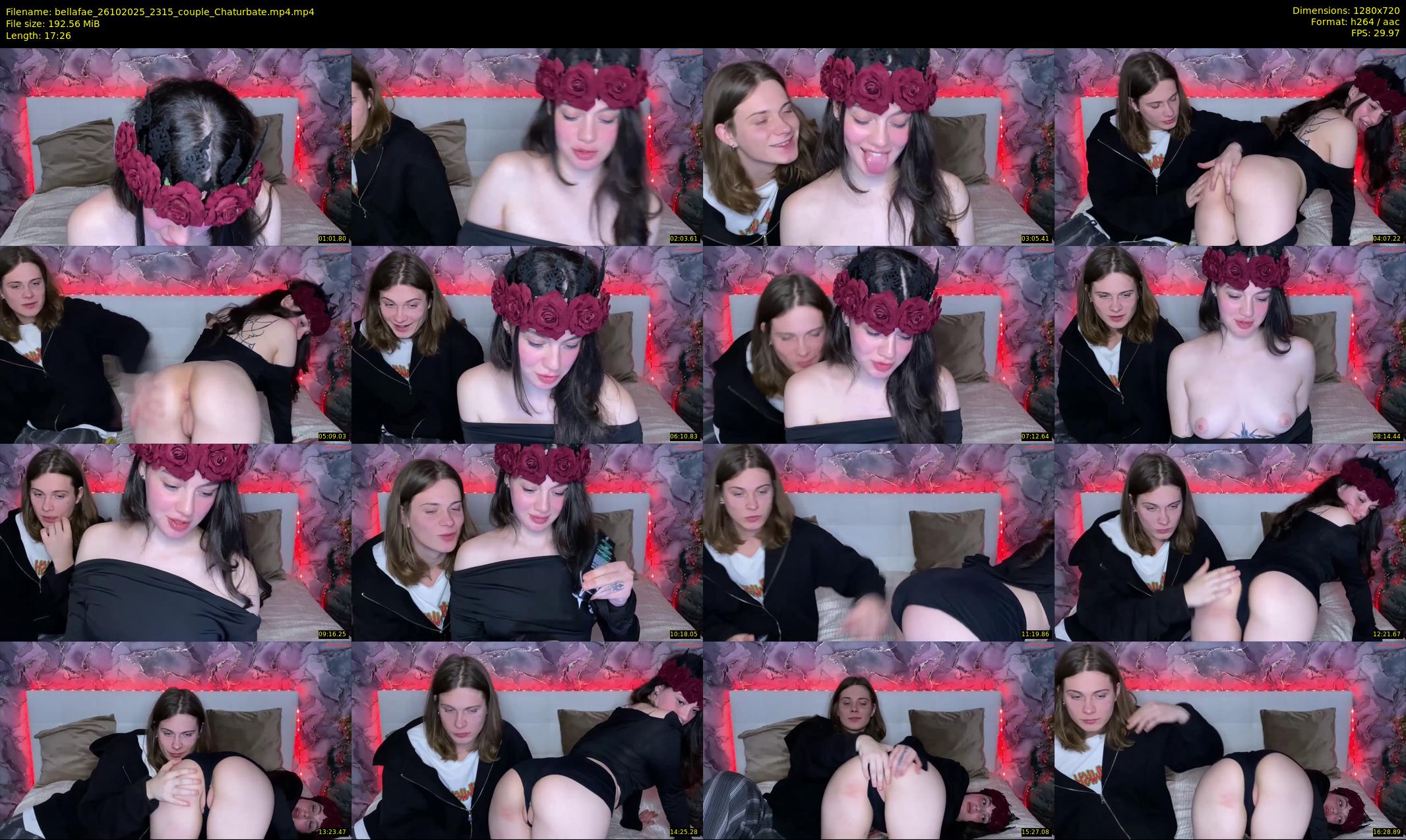 bellafae — 18 minute Chaturbate couple cam show recording, 720p, Oct 26, 2025