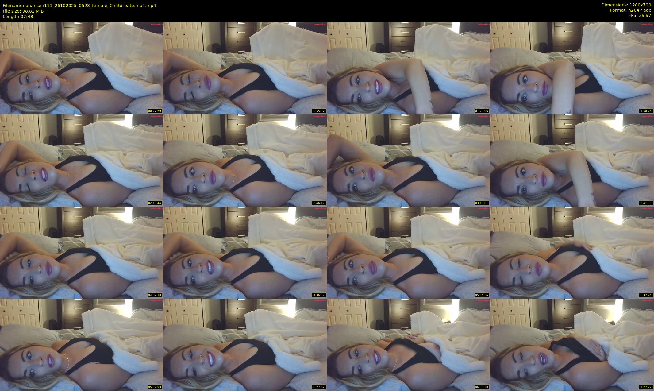 bhansen111 — 8 minute Chaturbate female cam show recording, 720p, Oct 26, 2025
