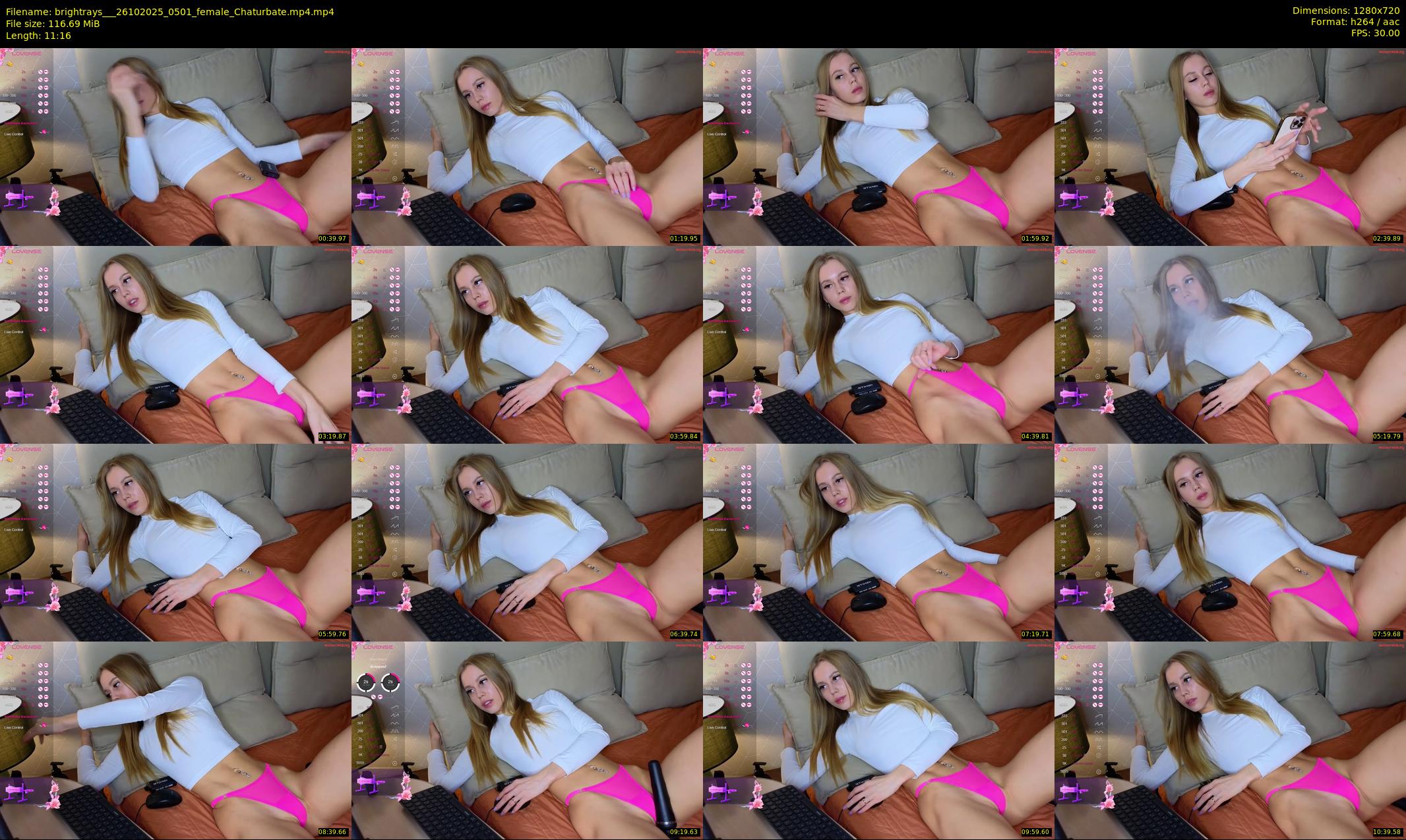 brightrays__ — 12 minute Chaturbate female cam show recording, 720p, Oct 26, 2025