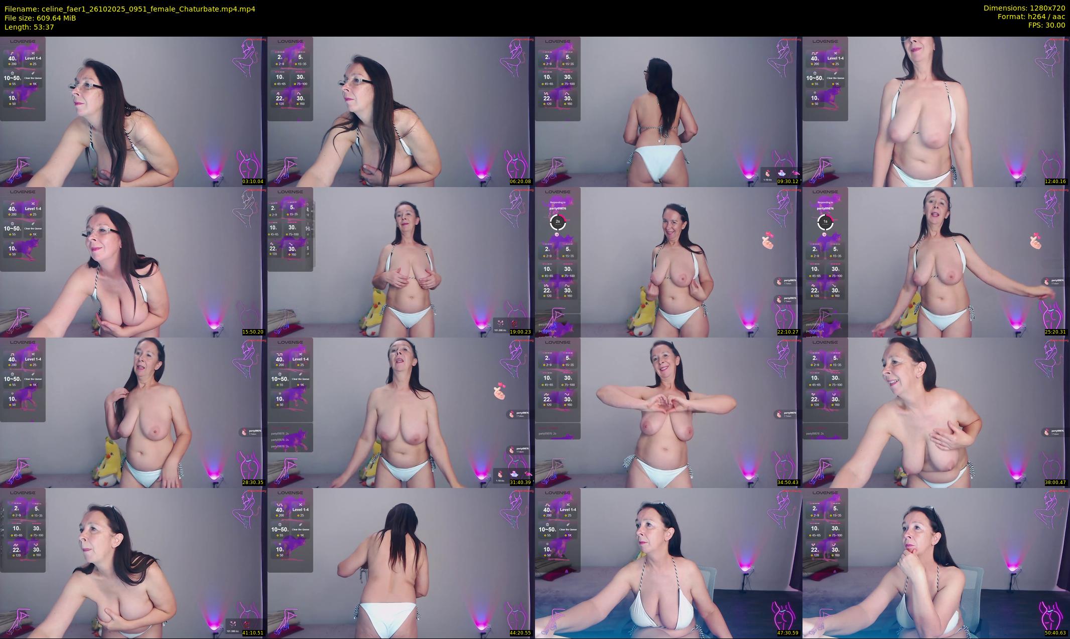 celine_faer1 — 54 minute Chaturbate female cam show recording, 720p, Oct 26, 2025