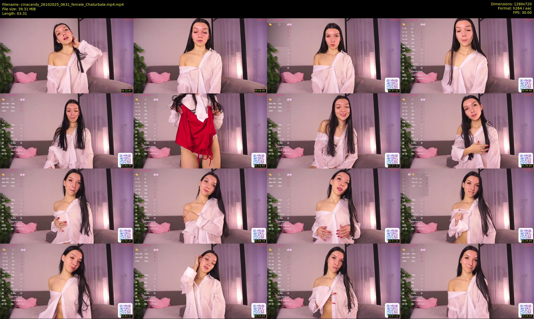 cinacandy — 4 minute Chaturbate female cam show recording, 720p, Oct 26, 2025