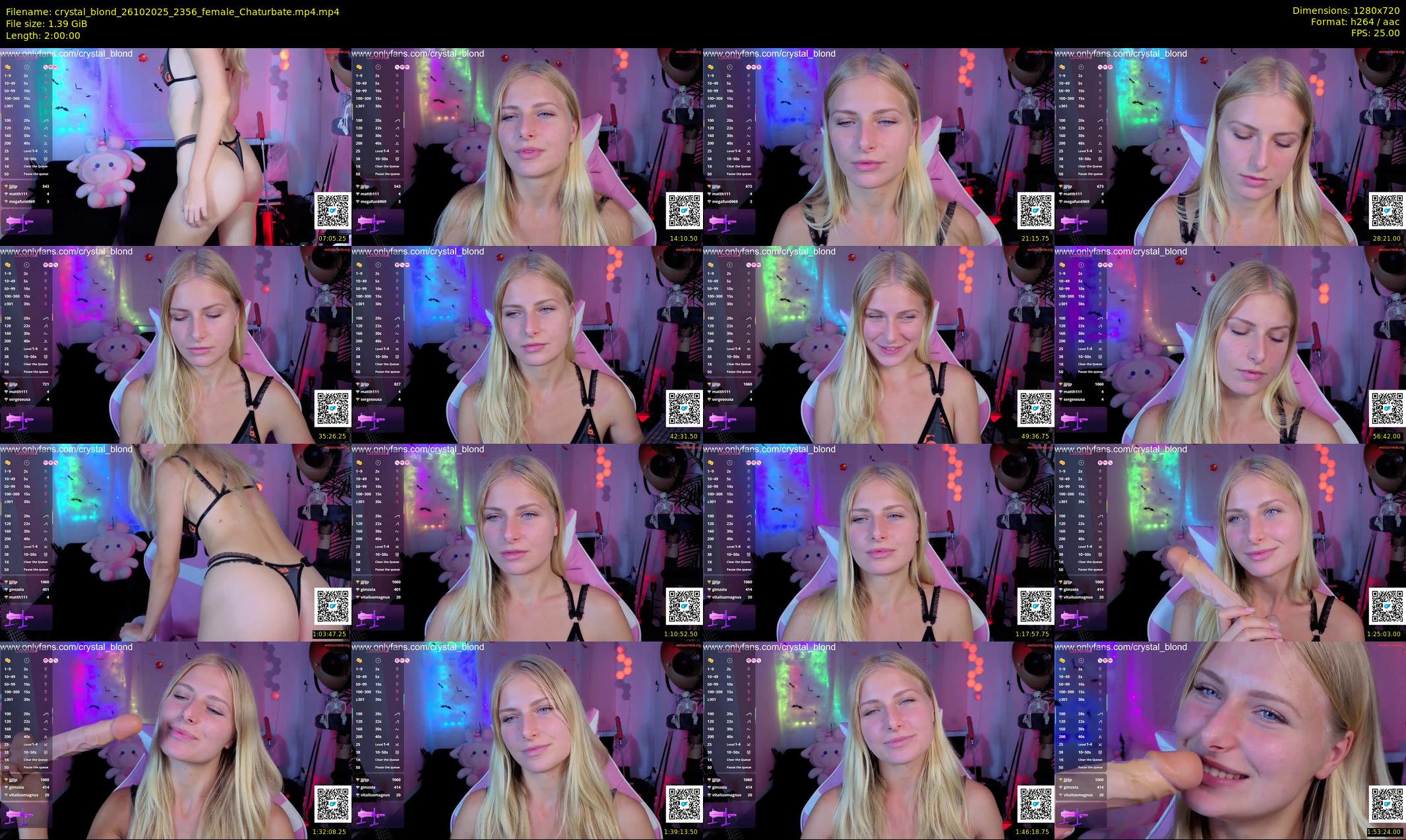 crystal_blond — 120 minute Chaturbate female cam show recording, 720p, Oct 26, 2025