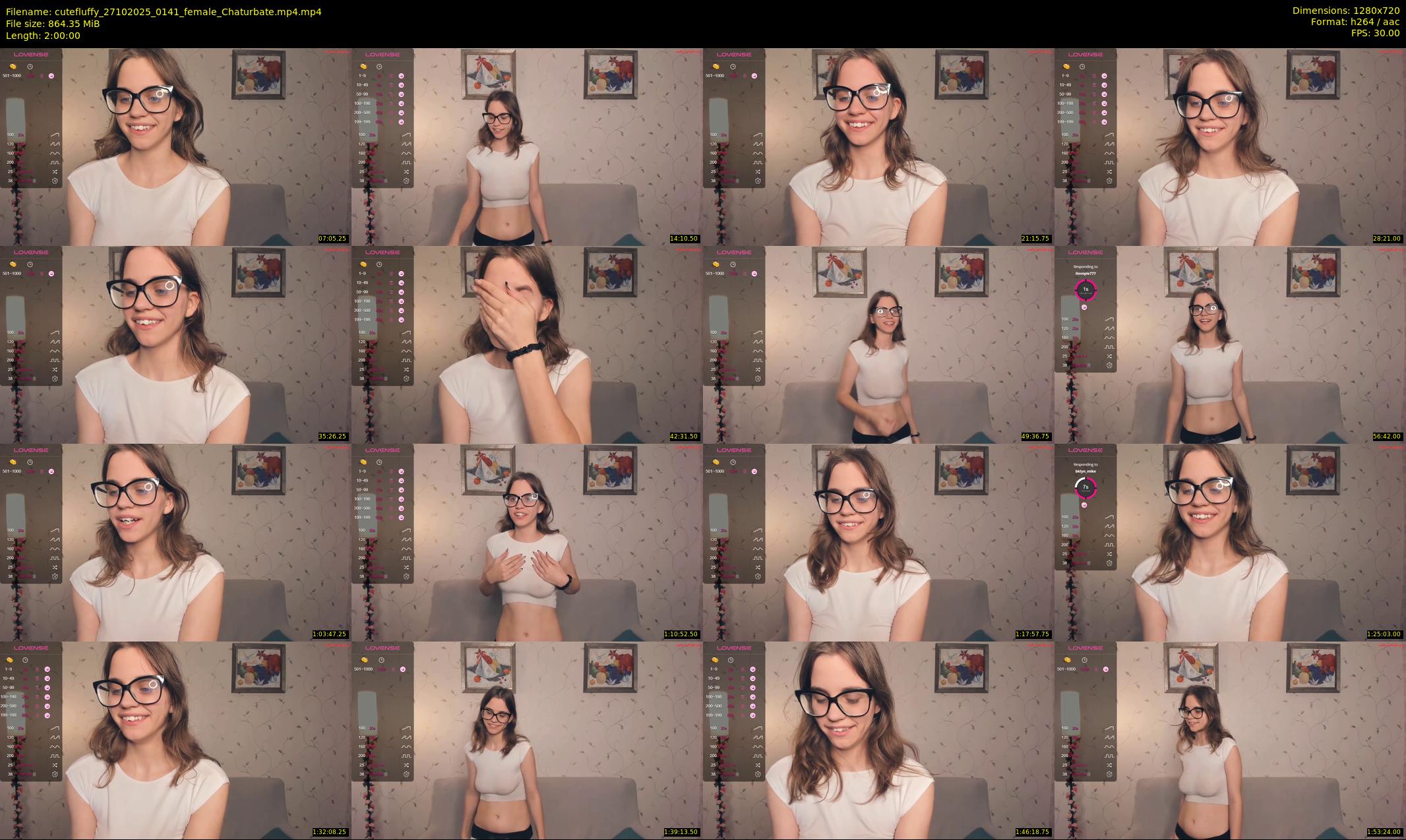 cutefluffy — 120 minute Chaturbate female cam show recording, 720p, Oct 27, 2025