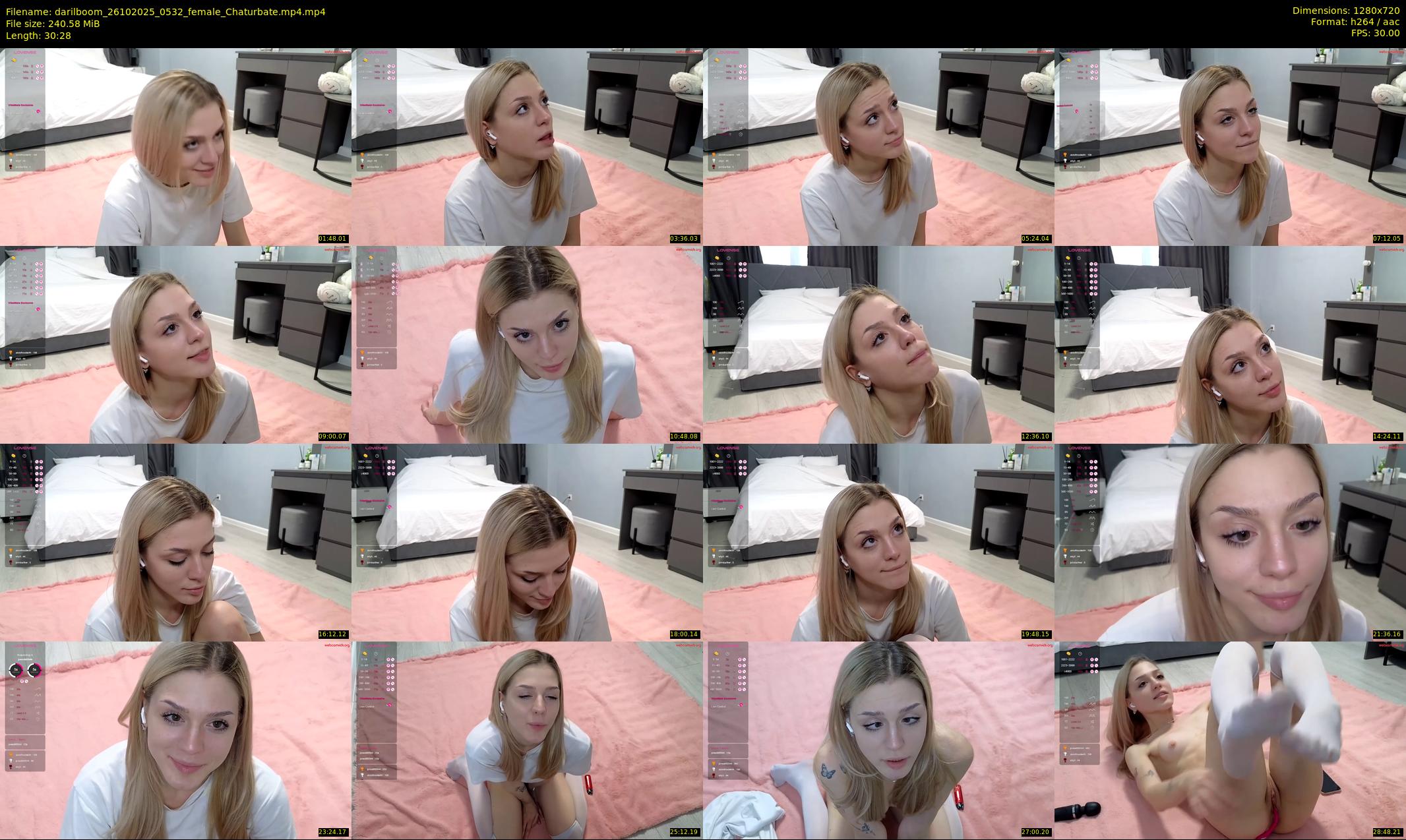 darilboom — 31 minute Chaturbate female cam show recording, 720p, Oct 26, 2025
