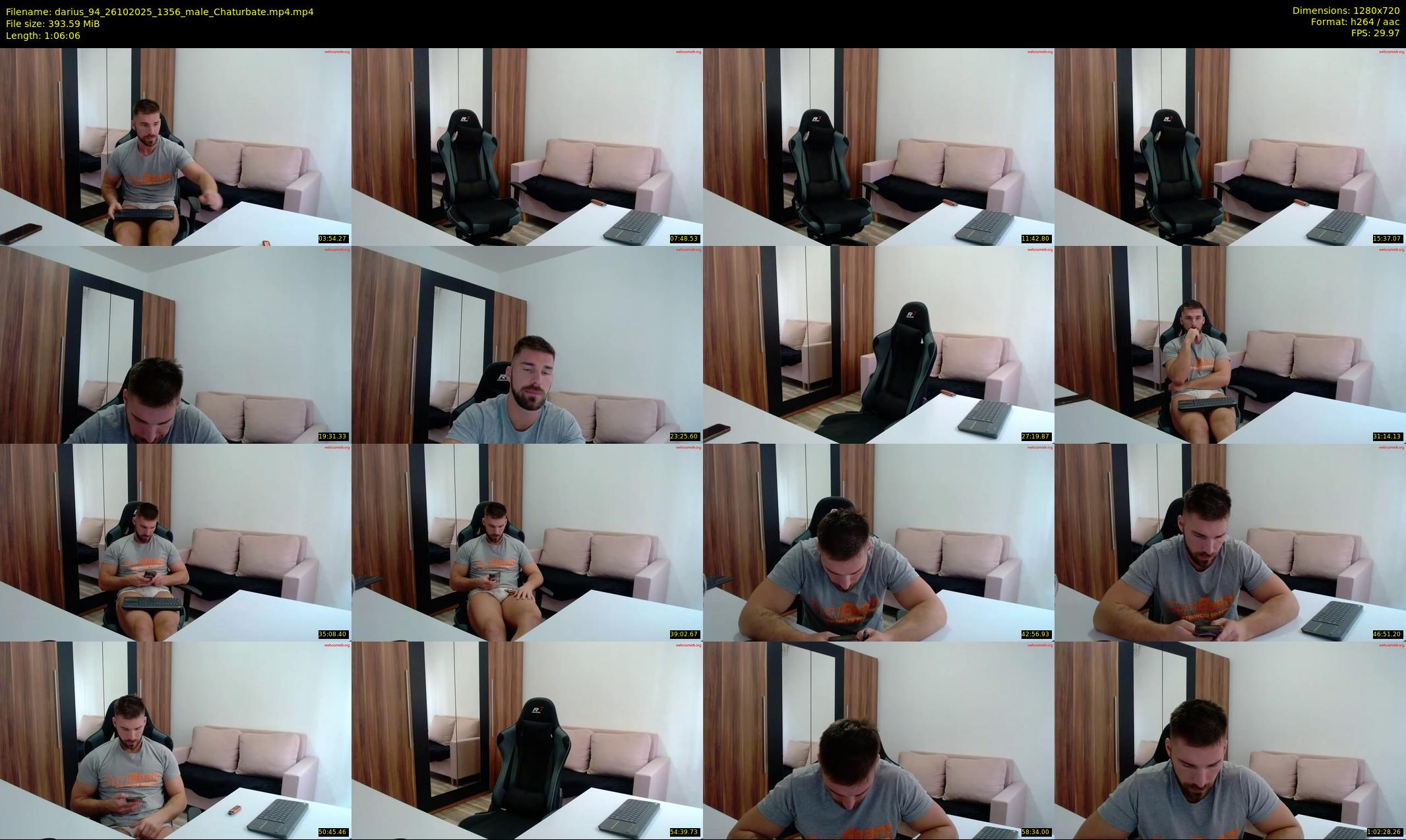darius_94 — 67 minute Chaturbate male cam show recording, 720p, Oct 26, 2025