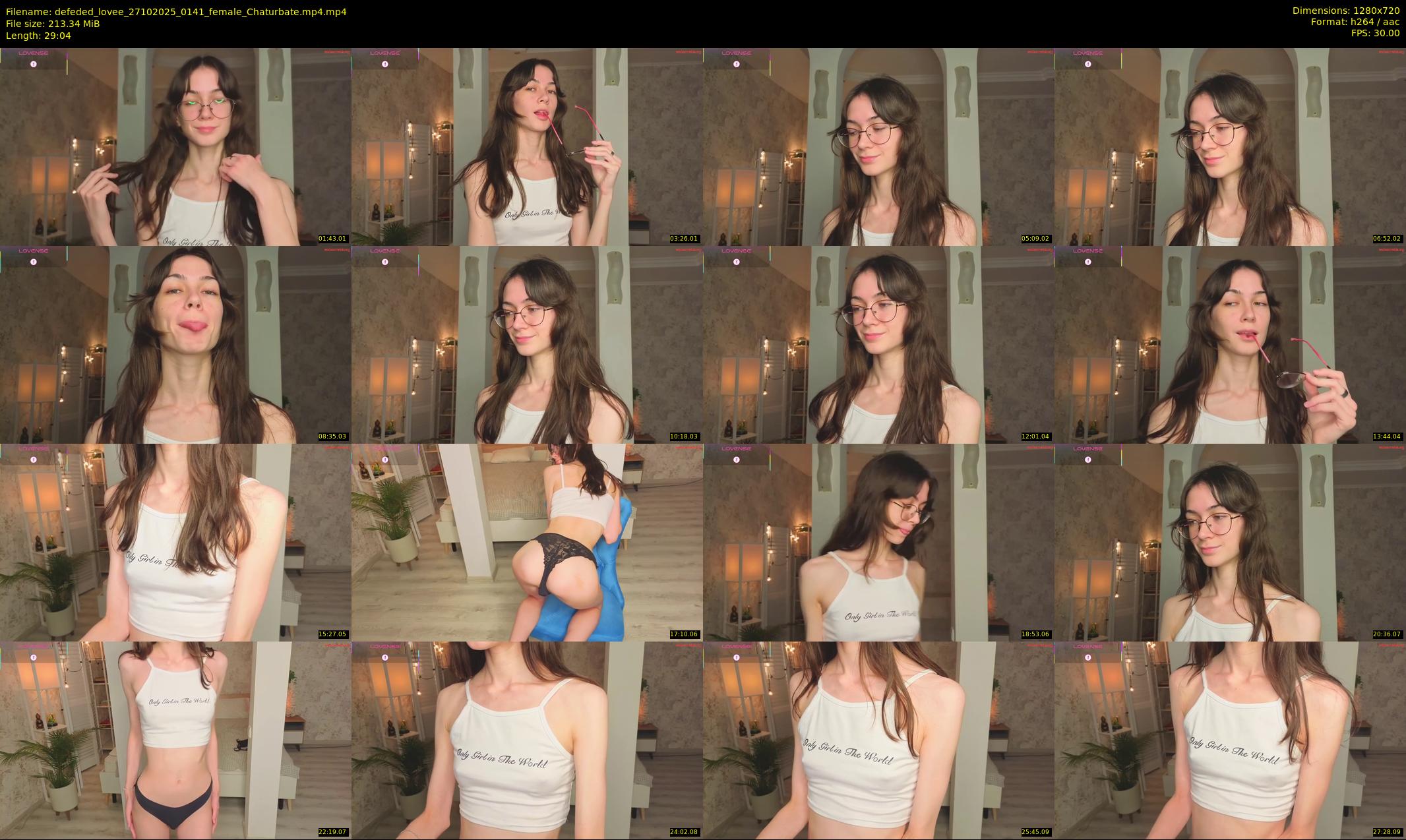defeded_lovee — 30 minute Chaturbate female cam show recording, 720p, Oct 27, 2025