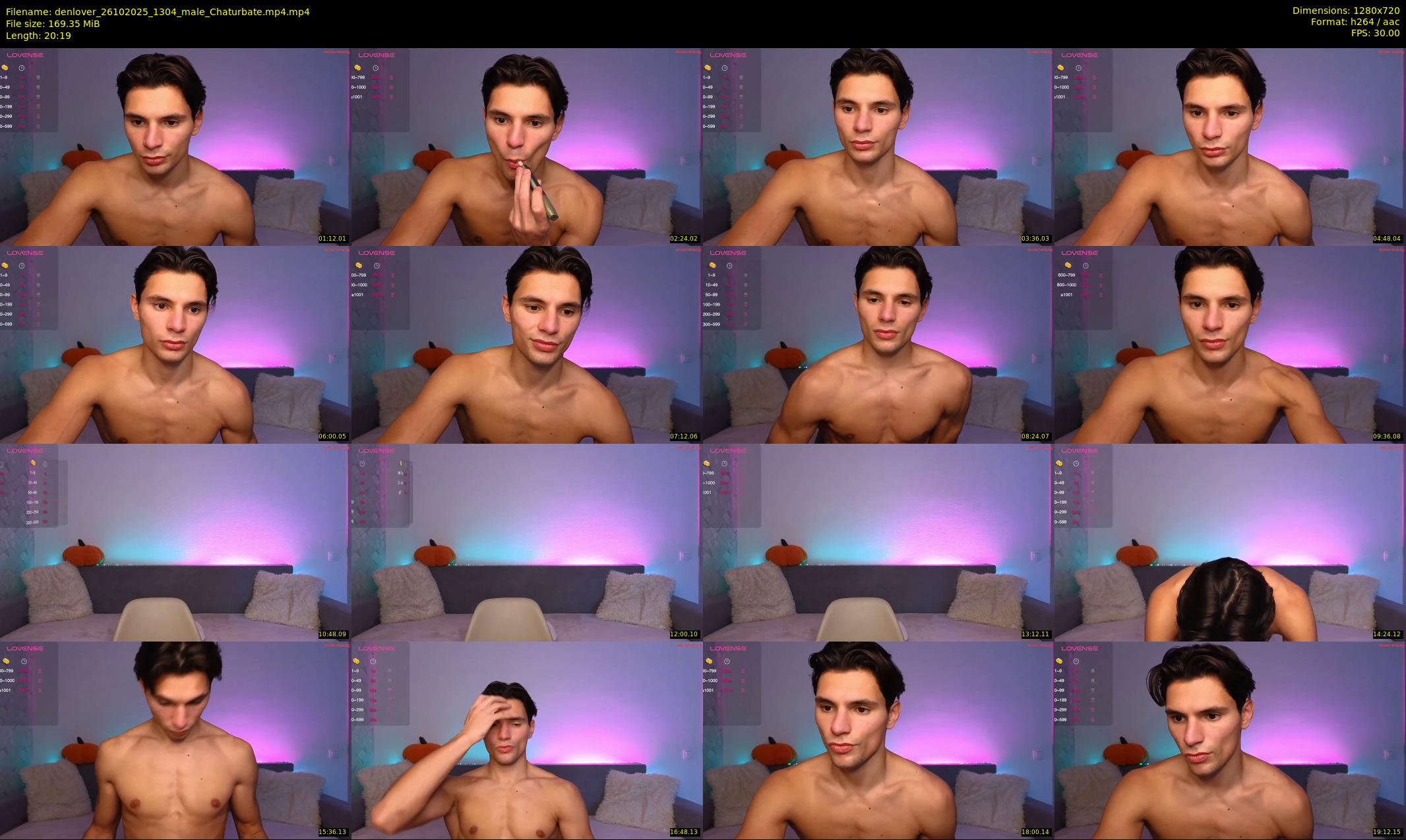 denlover — 21 minute Chaturbate male cam show recording, 720p, Oct 26, 2025
