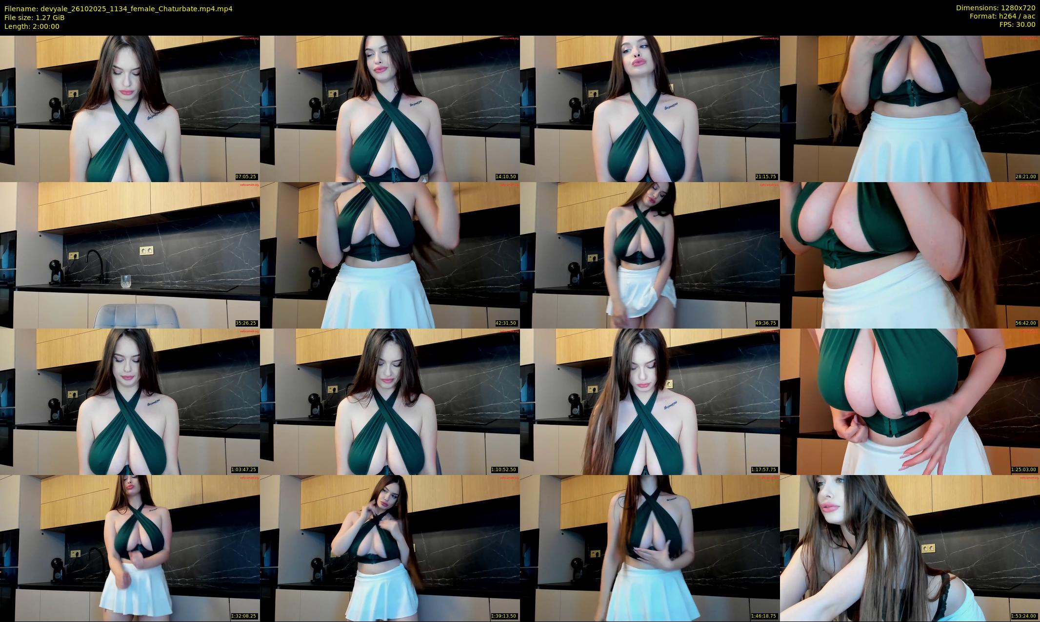 devyale — 120 minute Chaturbate female cam show recording, 720p, Oct 26, 2025
