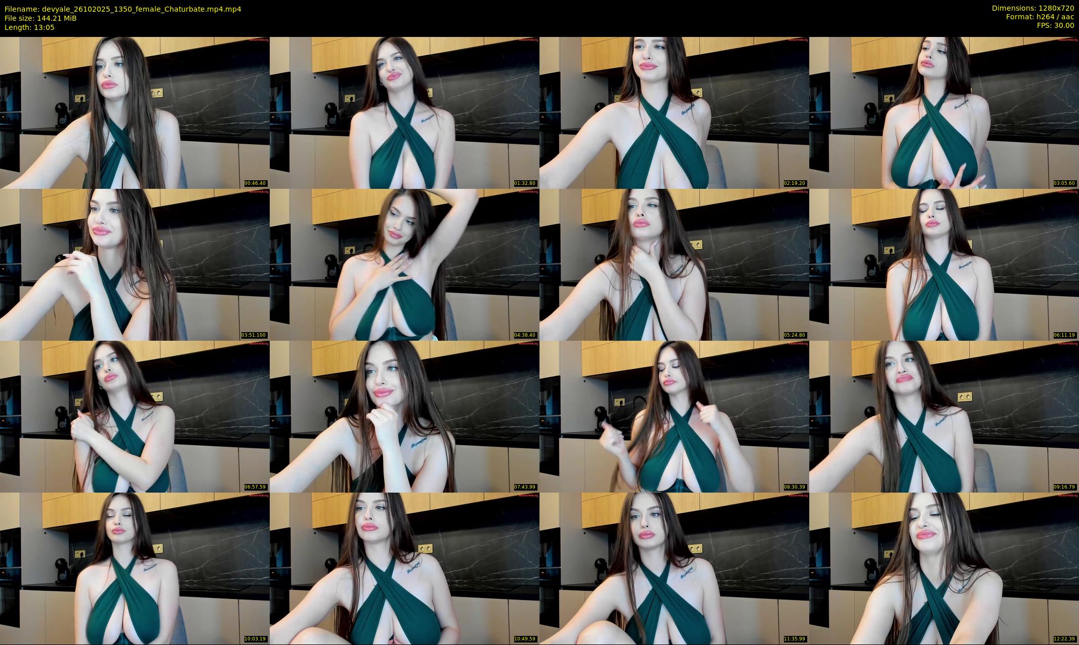 devyale — 14 minute Chaturbate female cam show recording, 720p, Oct 26, 2025