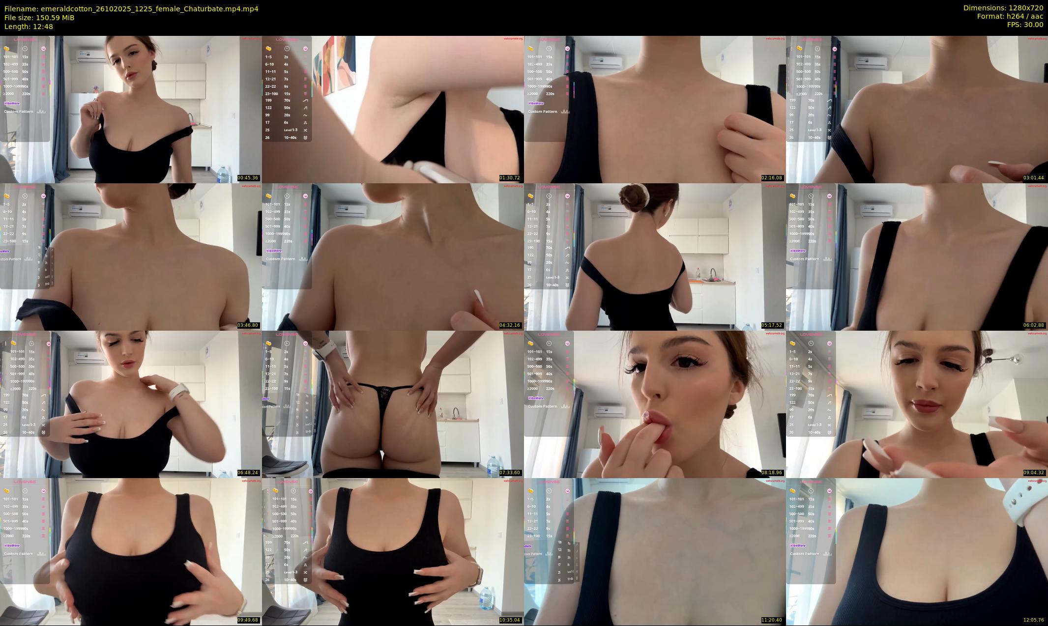 emeraldcotton — 13 minute Chaturbate female cam show recording, 720p, Oct 26, 2025