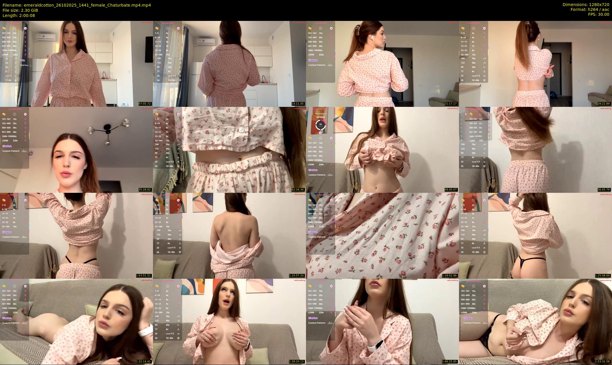 emeraldcotton — 121 minute Chaturbate female cam show recording, 720p, Oct 26, 2025