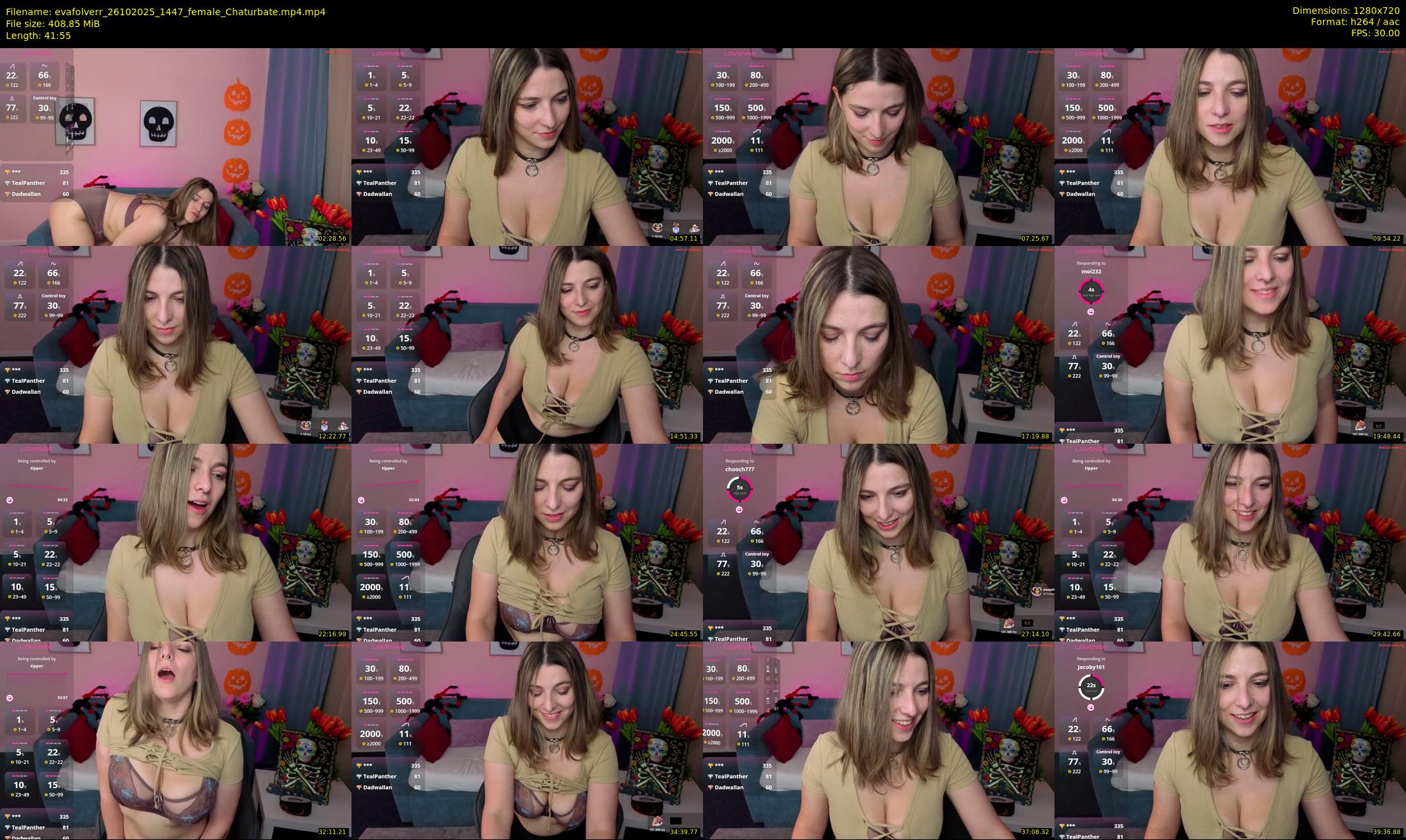 evafolverr — 42 minute Chaturbate female cam show recording, 720p, Oct 26, 2025