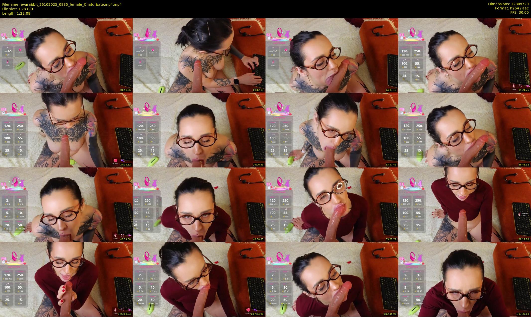 evarabbit — 83 minute Chaturbate female cam show recording, 720p, Oct 26, 2025