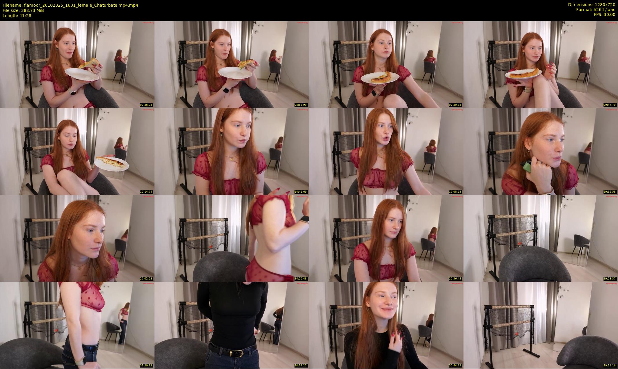 fiamoor — 42 minute Chaturbate female cam show recording, 720p, Oct 26, 2025