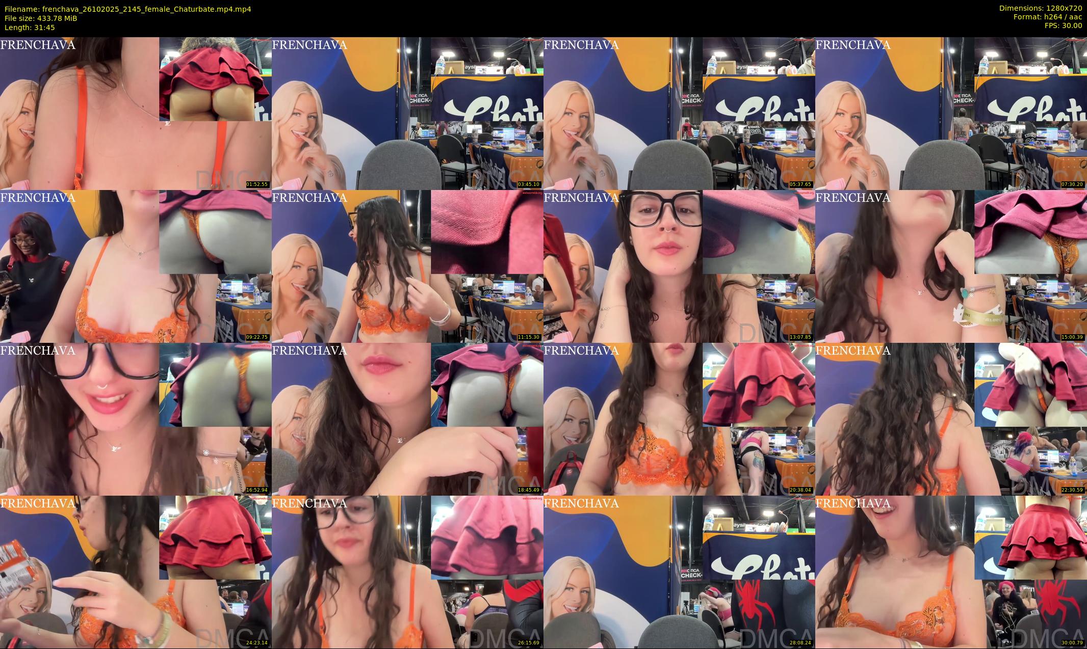 frenchava — 32 minute Chaturbate female cam show recording, 720p, Oct 26, 2025