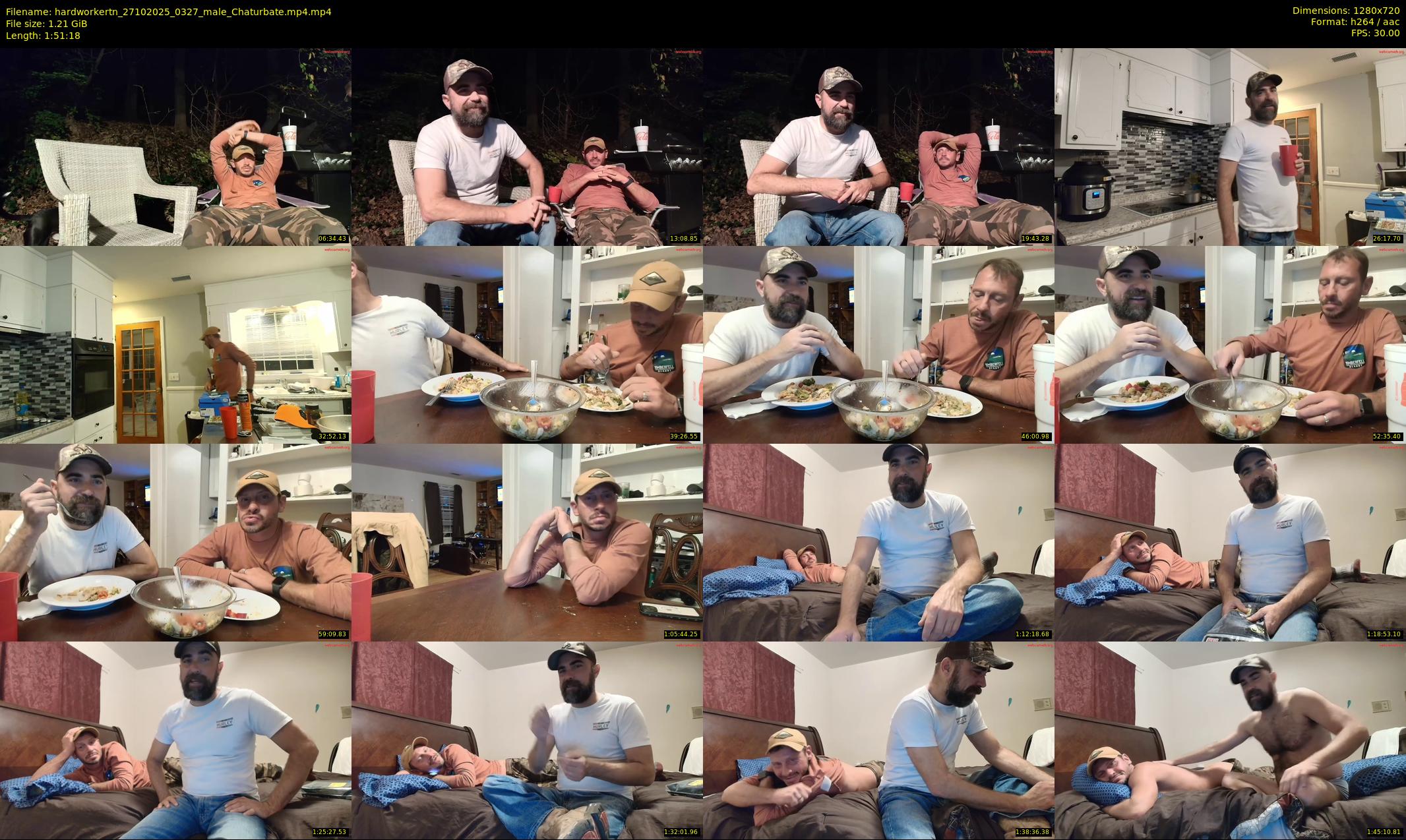 hardworkertn — 112 minute Chaturbate male cam show recording, 720p, Oct 27, 2025