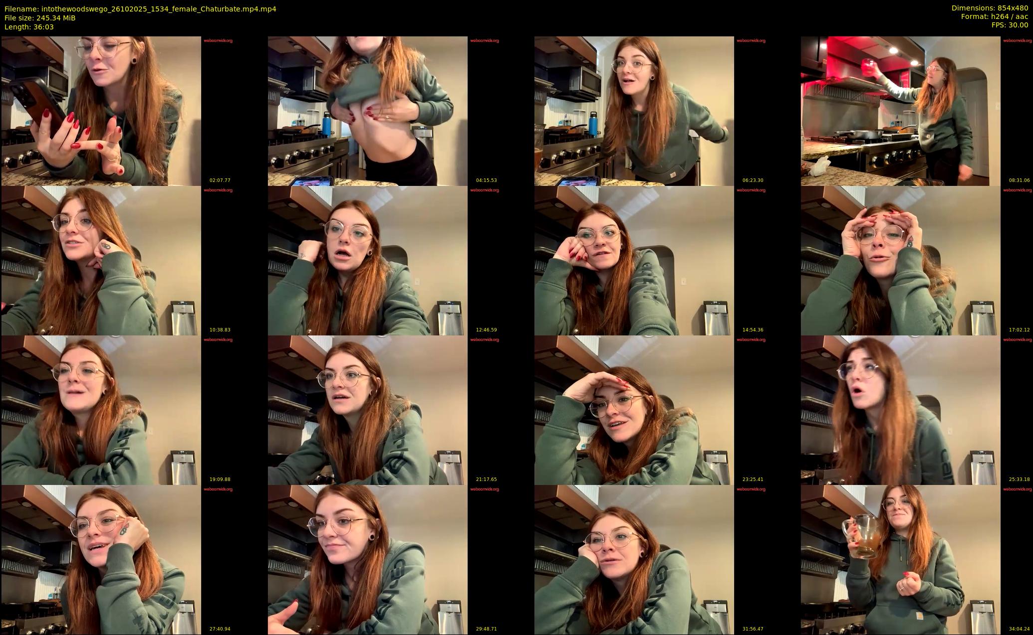intothewoodswego — 37 minute Chaturbate female cam show recording, 480p, Oct 26, 2025