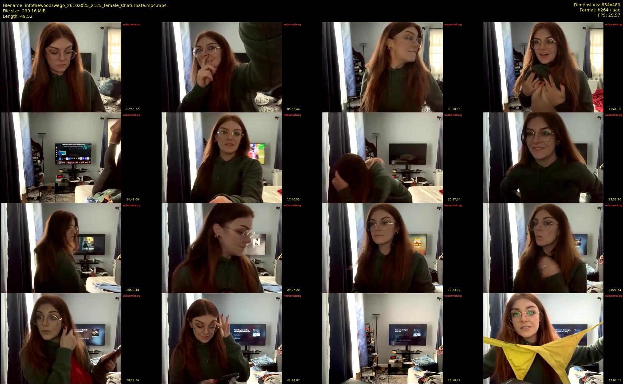 intothewoodswego — 50 minute Chaturbate female cam show recording, 480p, Oct 26, 2025