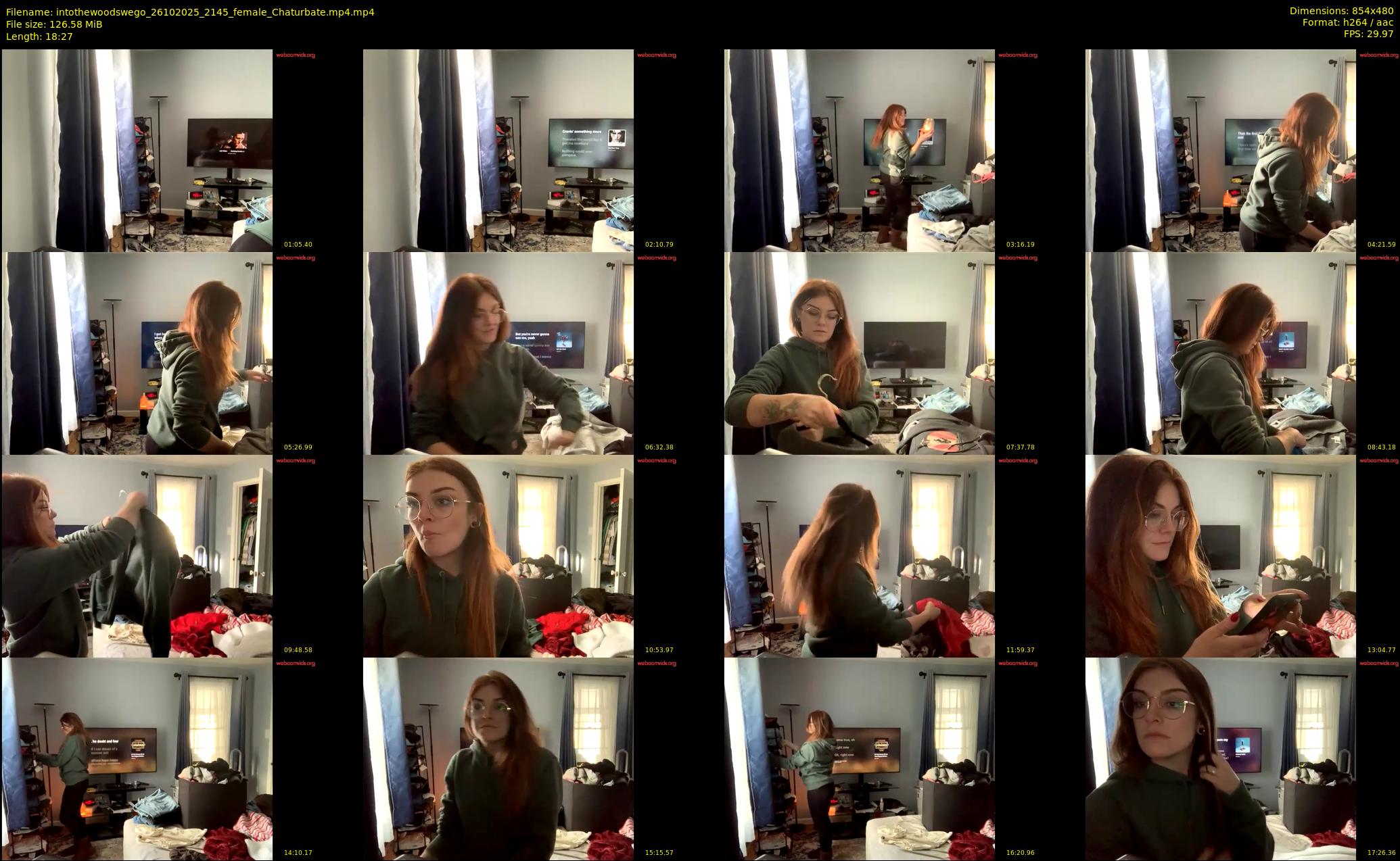 intothewoodswego — 19 minute Chaturbate female cam show recording, 480p, Oct 26, 2025