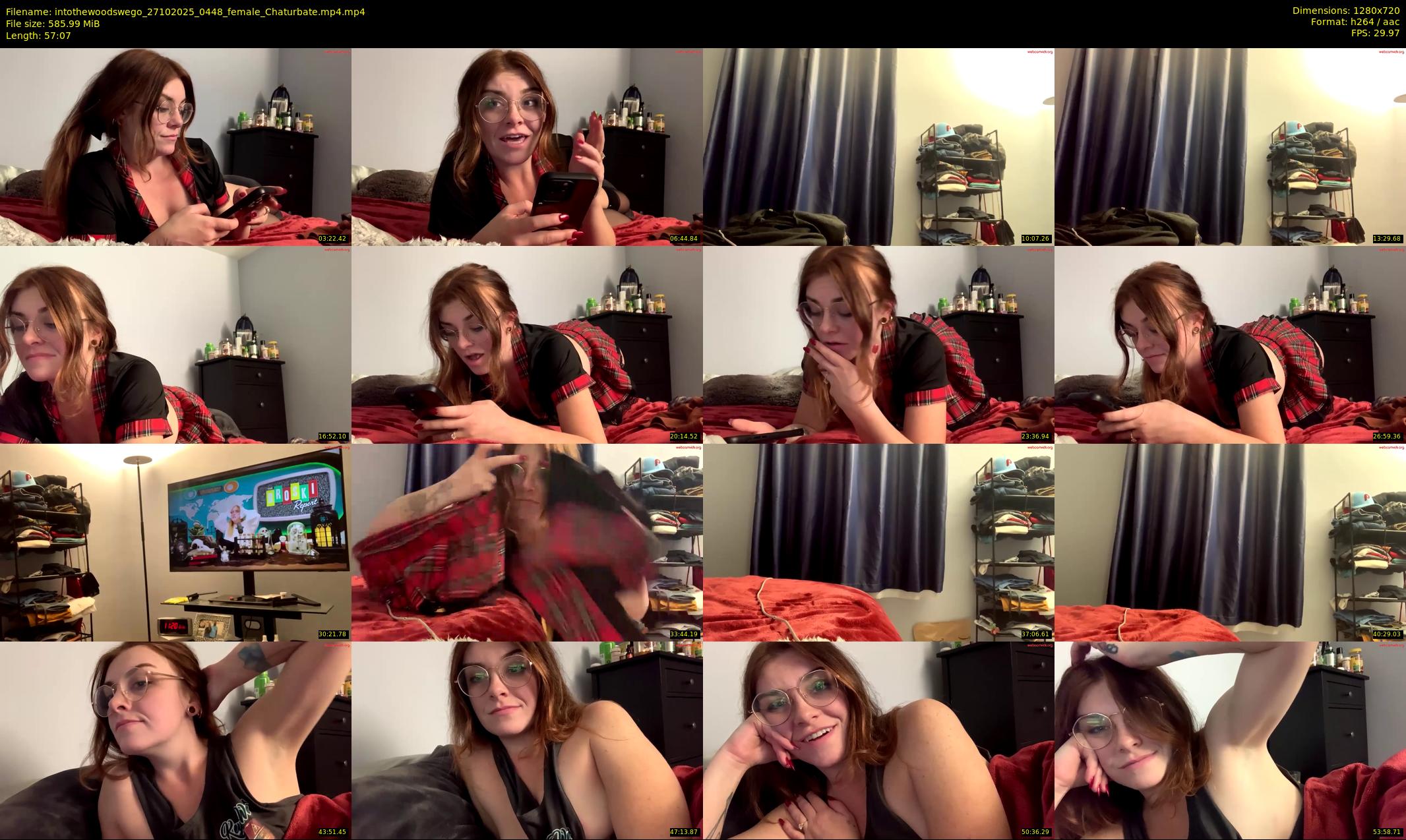 intothewoodswego — 58 minute Chaturbate female cam show recording, 720p, Oct 27, 2025