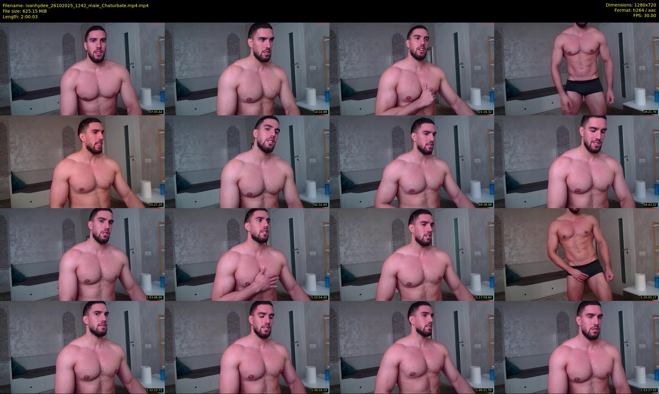 ivanhydee — 121 minute Chaturbate male cam show recording, 720p, Oct 26, 2025