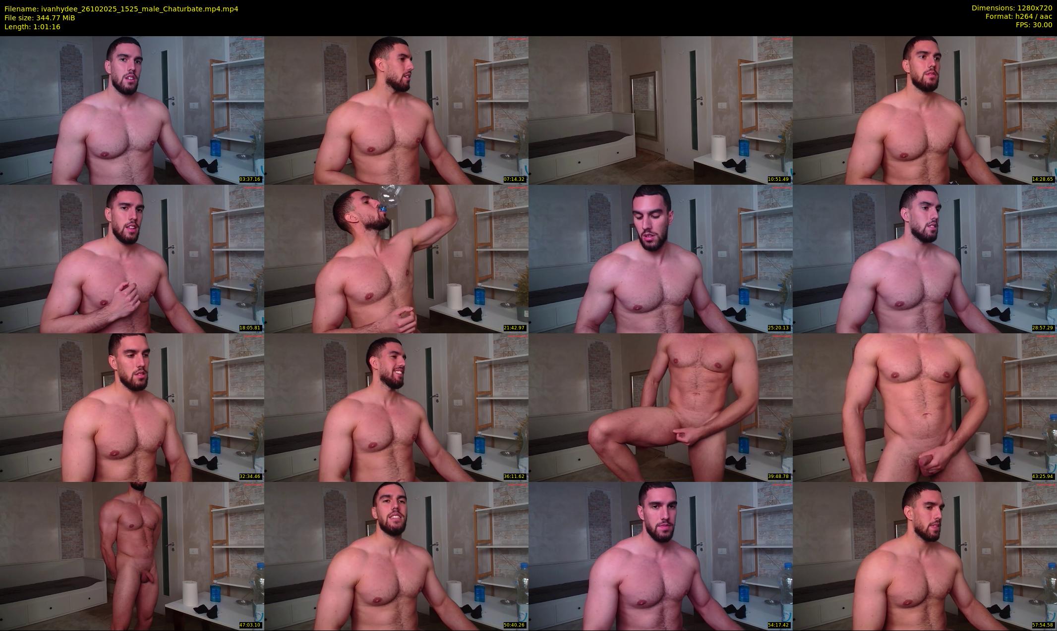 ivanhydee — 62 minute Chaturbate male cam show recording, 720p, Oct 26, 2025
