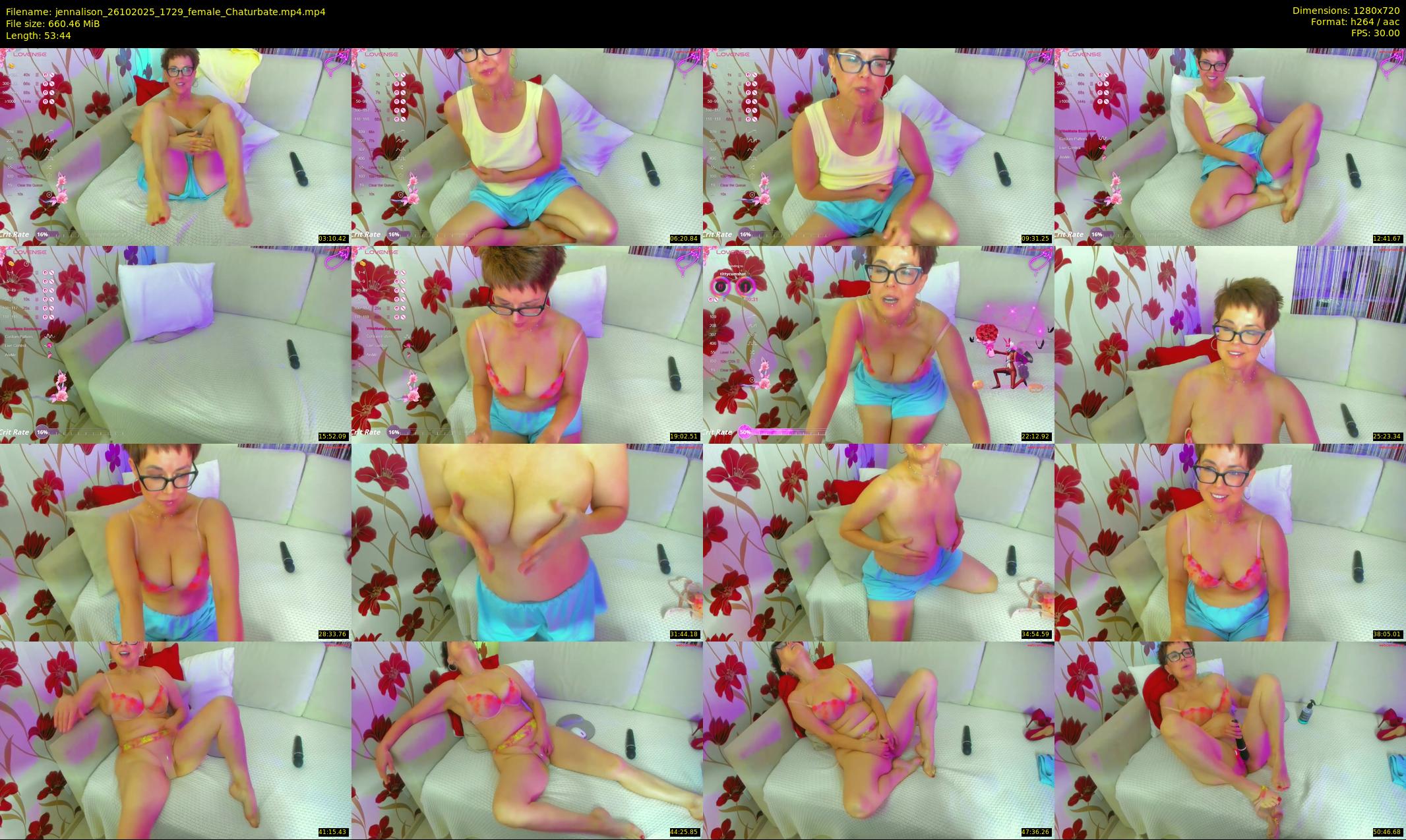 jennalison — 54 minute Chaturbate female cam show recording, 720p, Oct 26, 2025