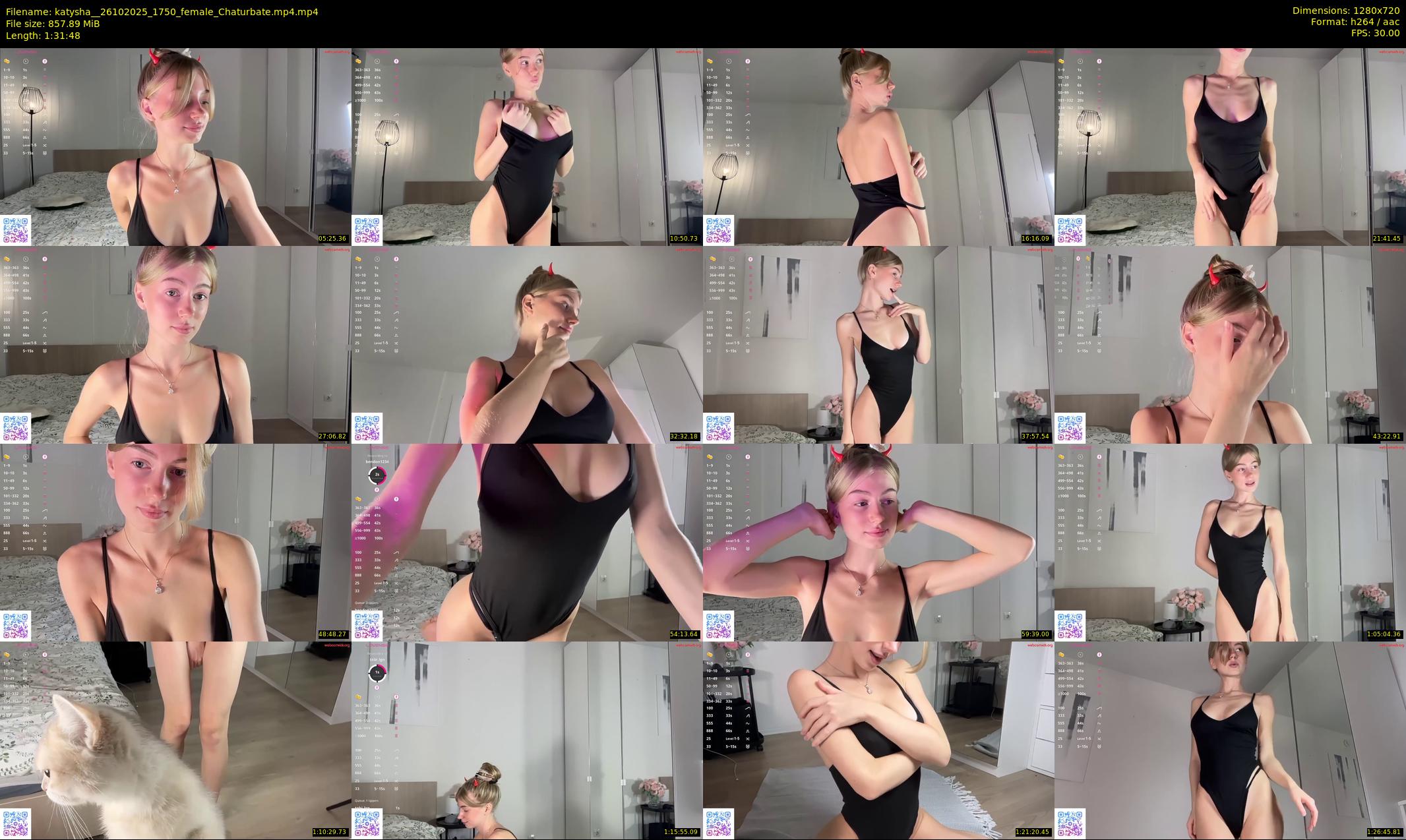 katysha_ — 92 minute Chaturbate female cam show recording, 720p, Oct 26, 2025