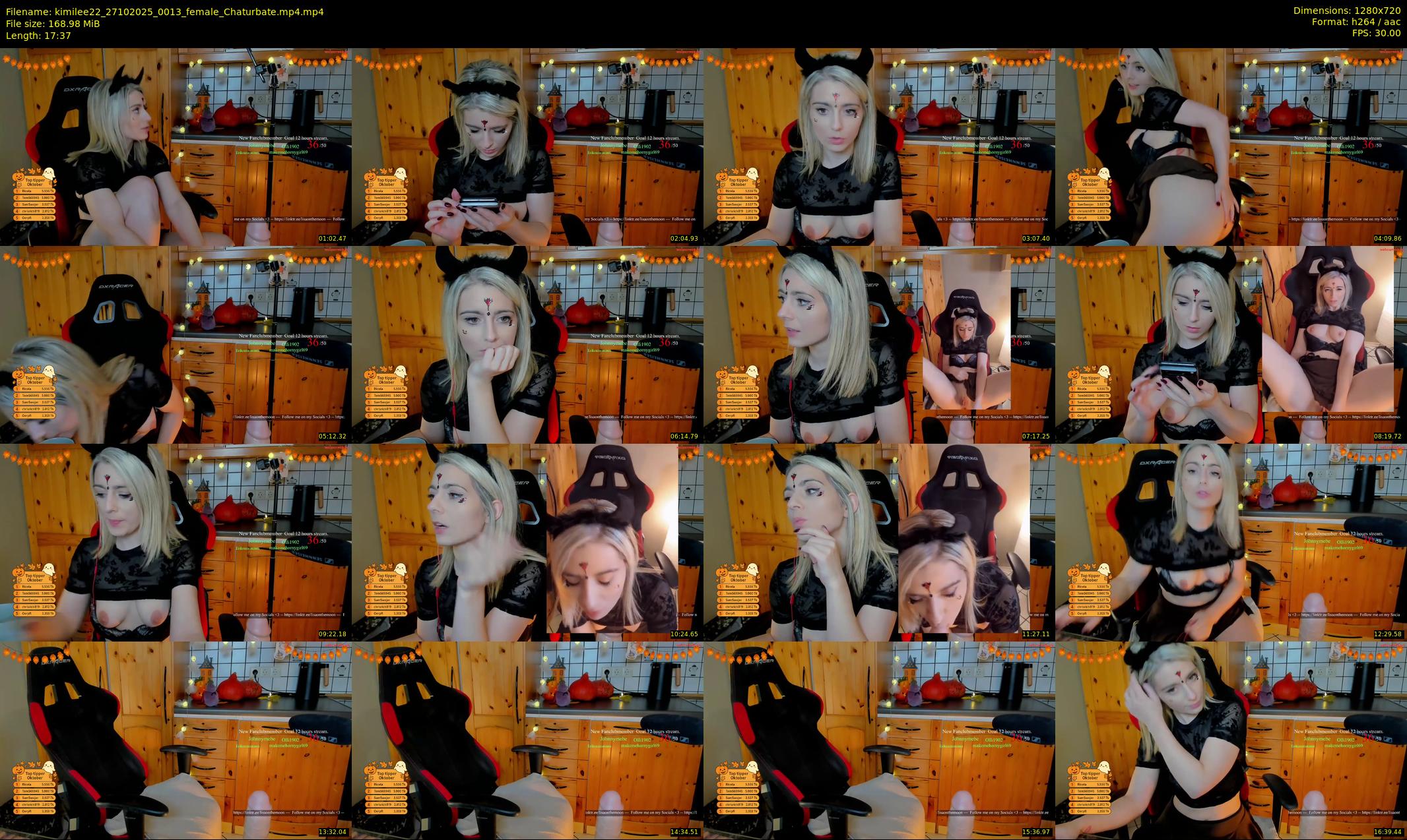 kimilee22 — 18 minute Chaturbate female cam show recording, 720p, Oct 27, 2025